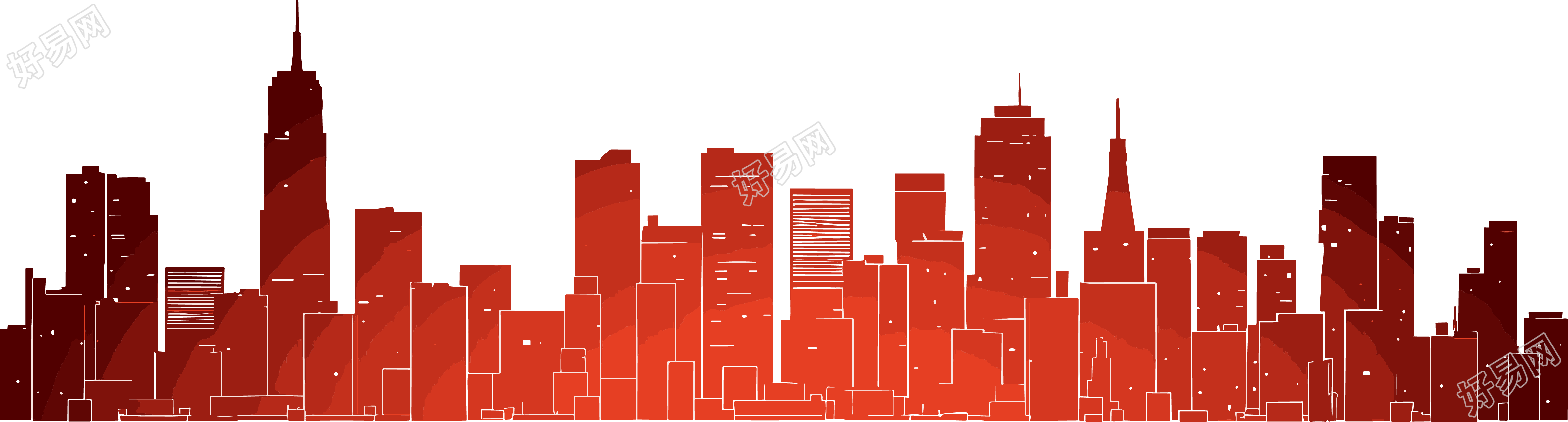 城市剪影创意设计元素