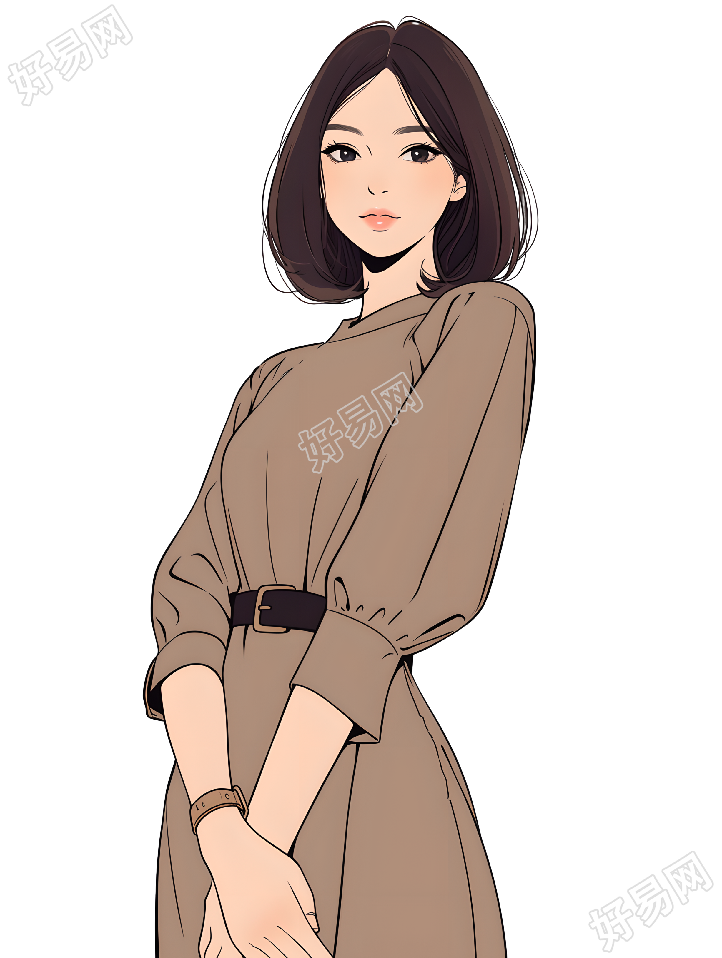 魅力女性商业设计元素