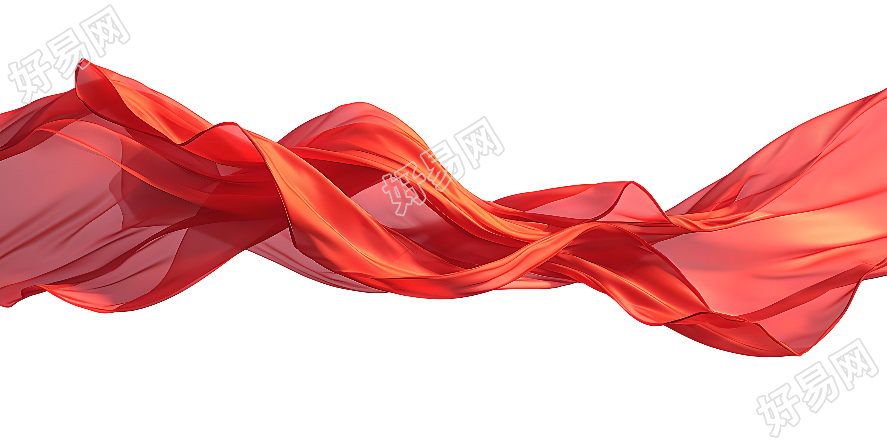 红飘带高清图形插图