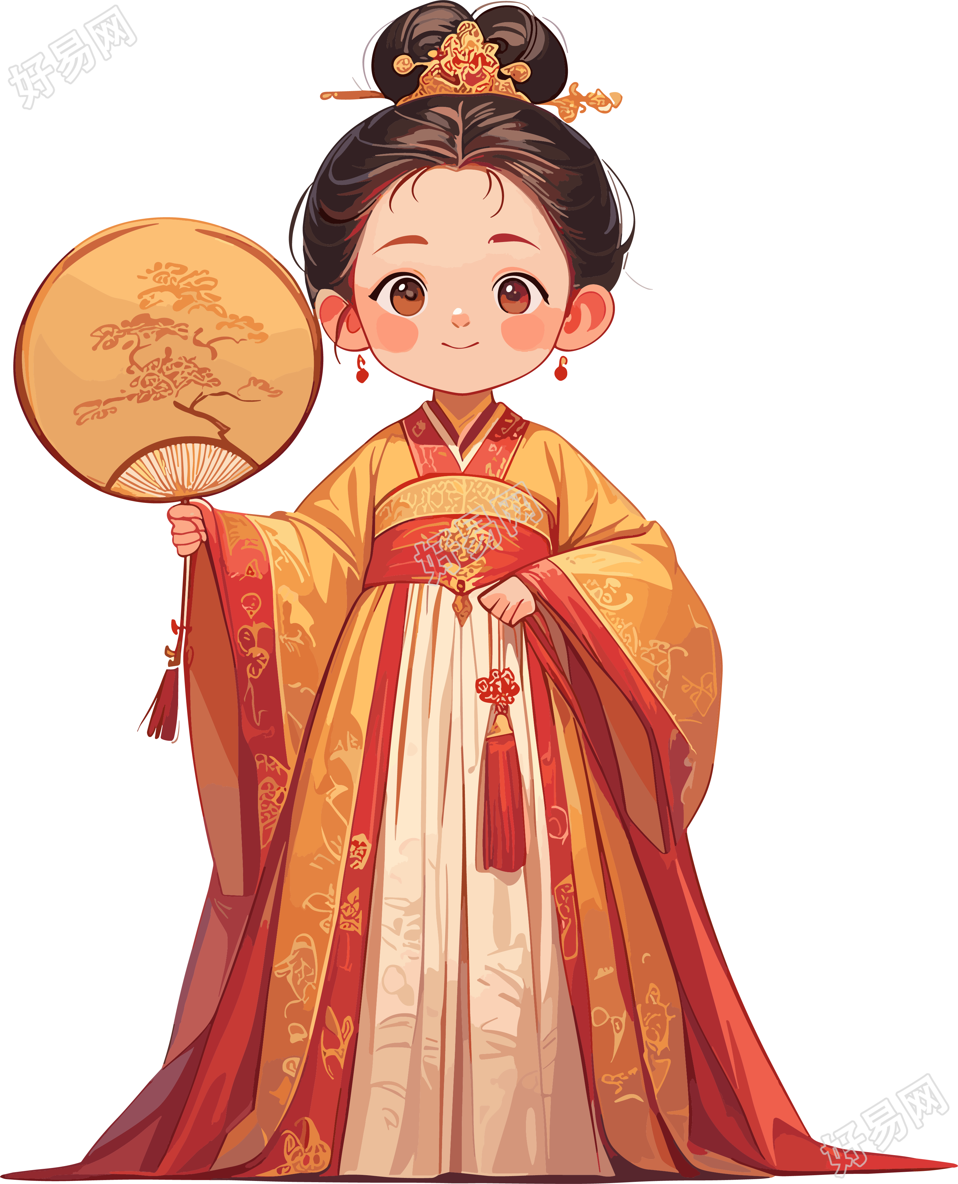 古风小孩唯美插图