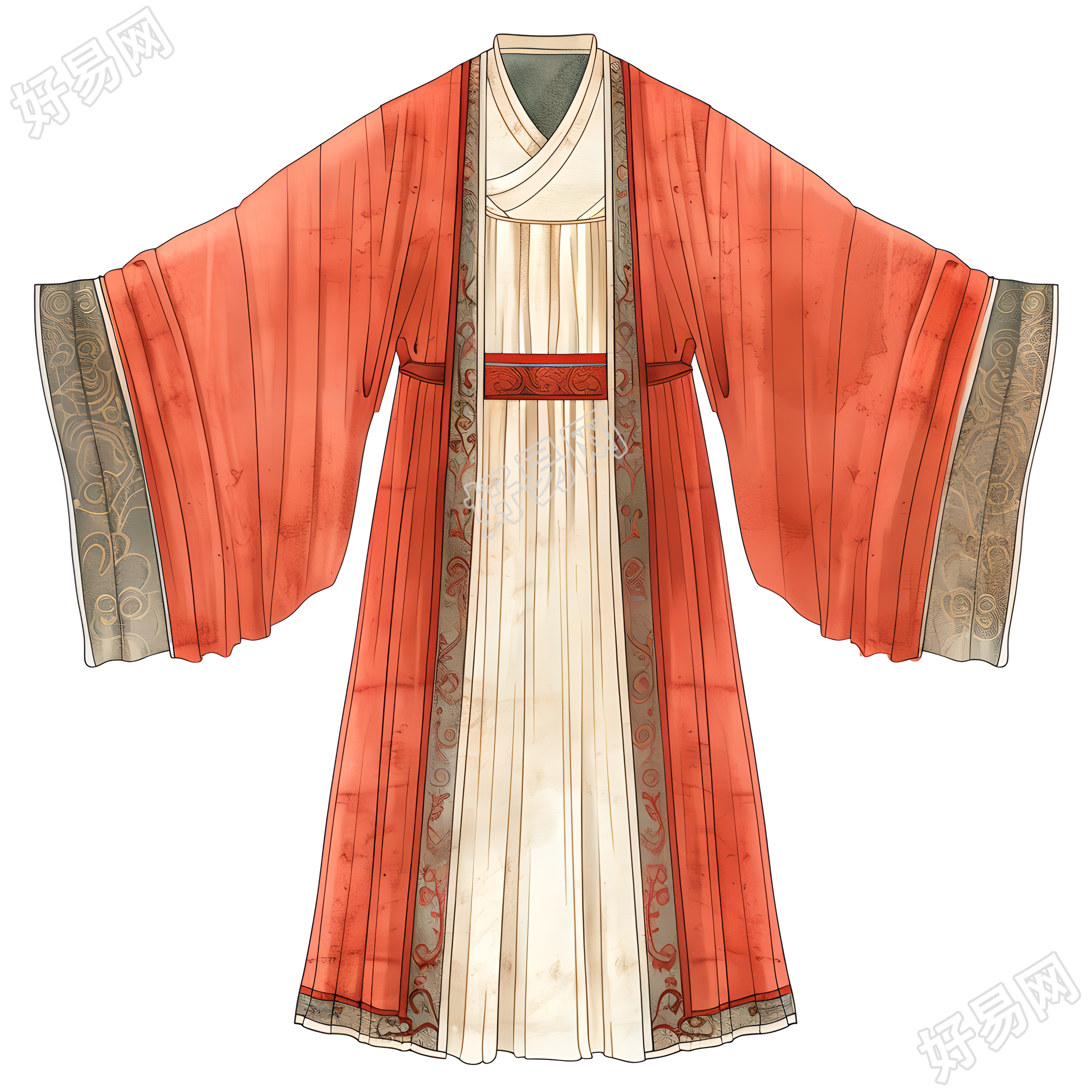 古代服饰插画设计素材