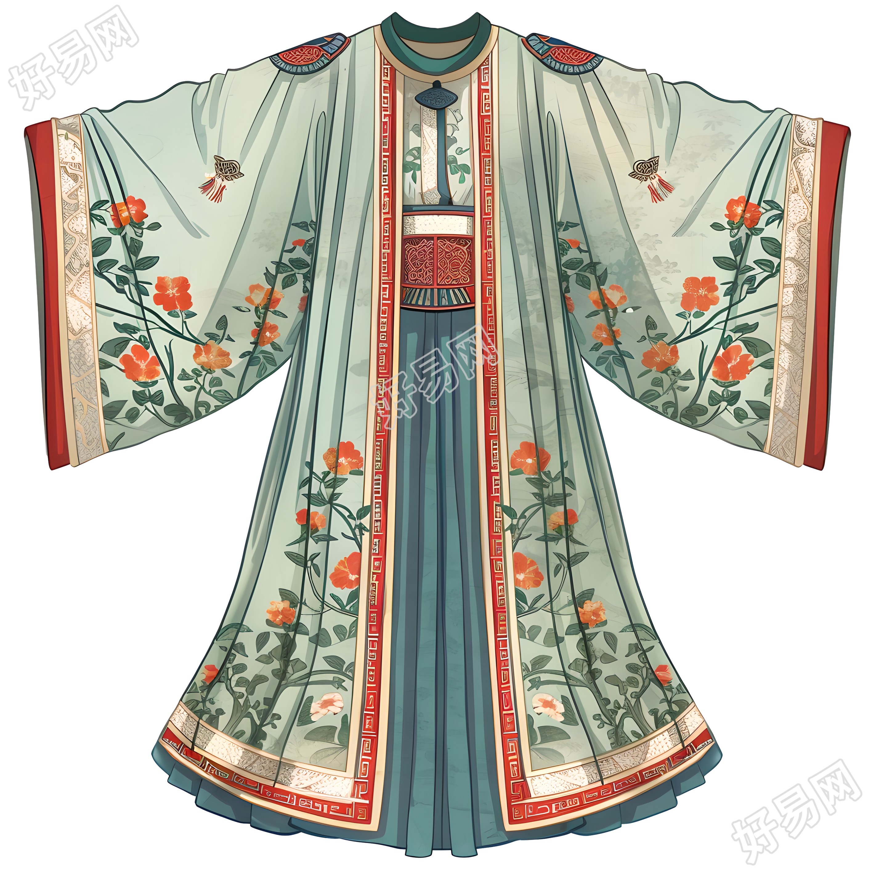 古代服饰插画