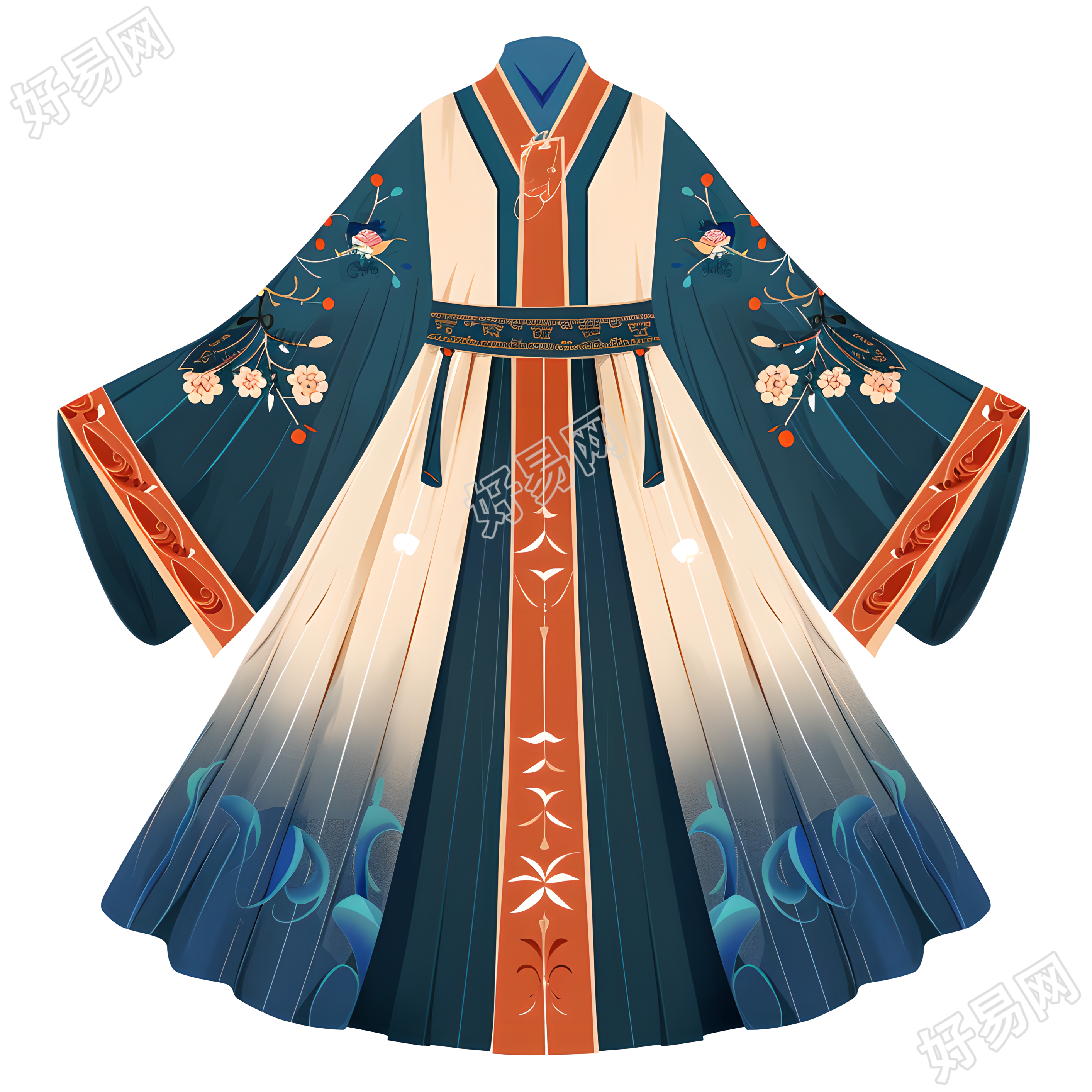 古代服饰简洁素材