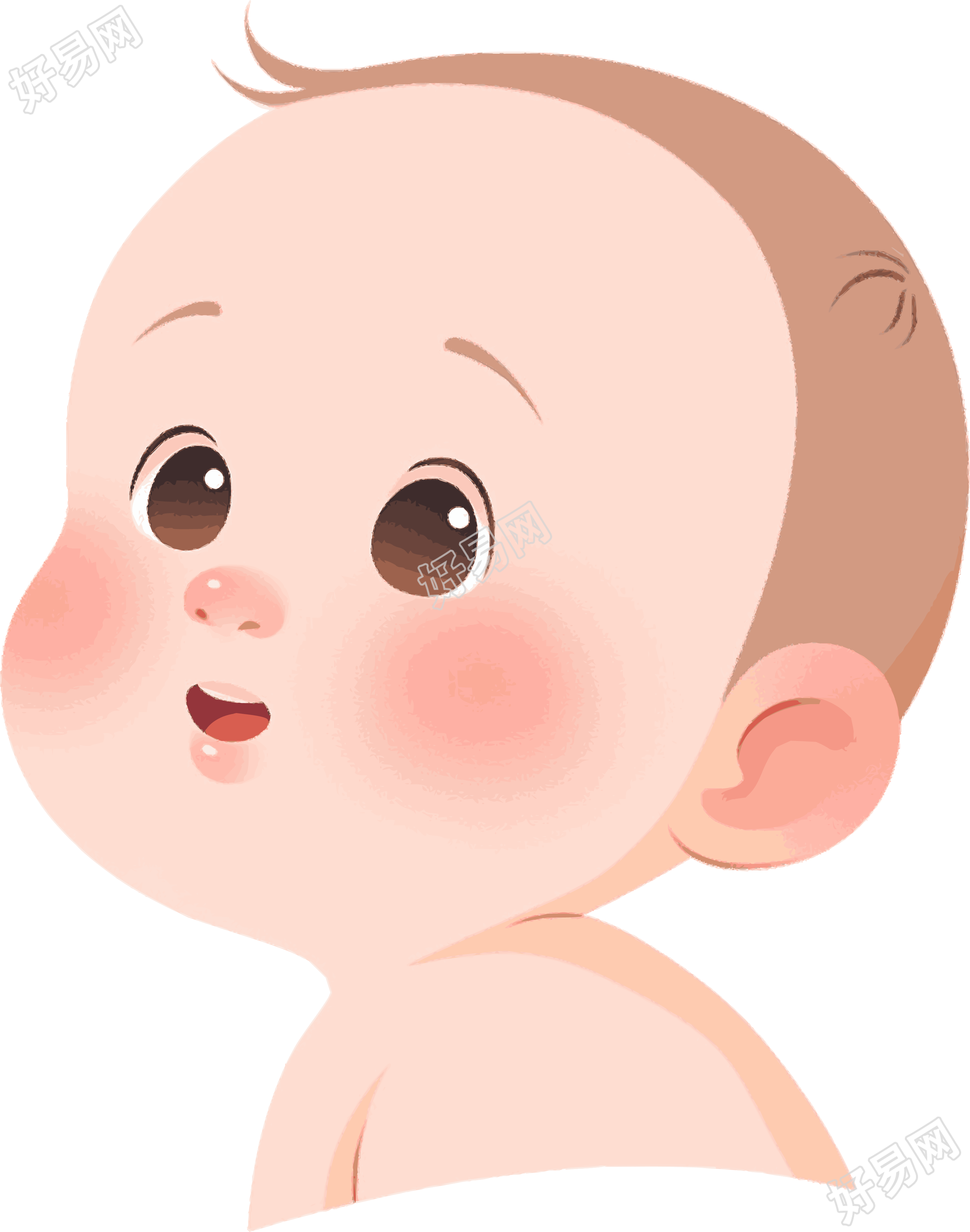 卡通婴儿插图