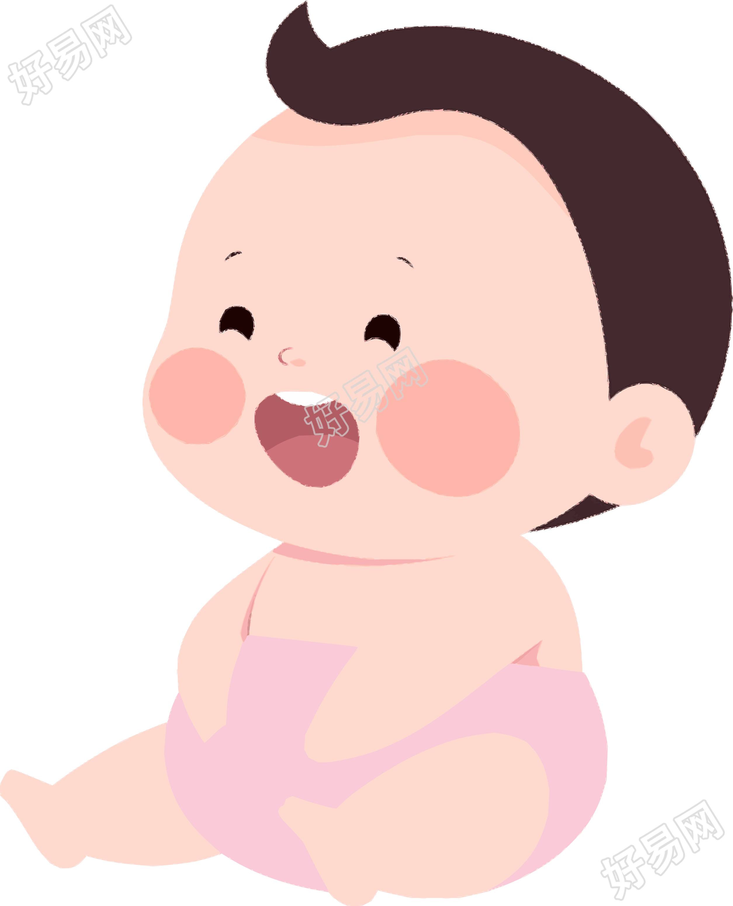 卡通婴儿商用插图