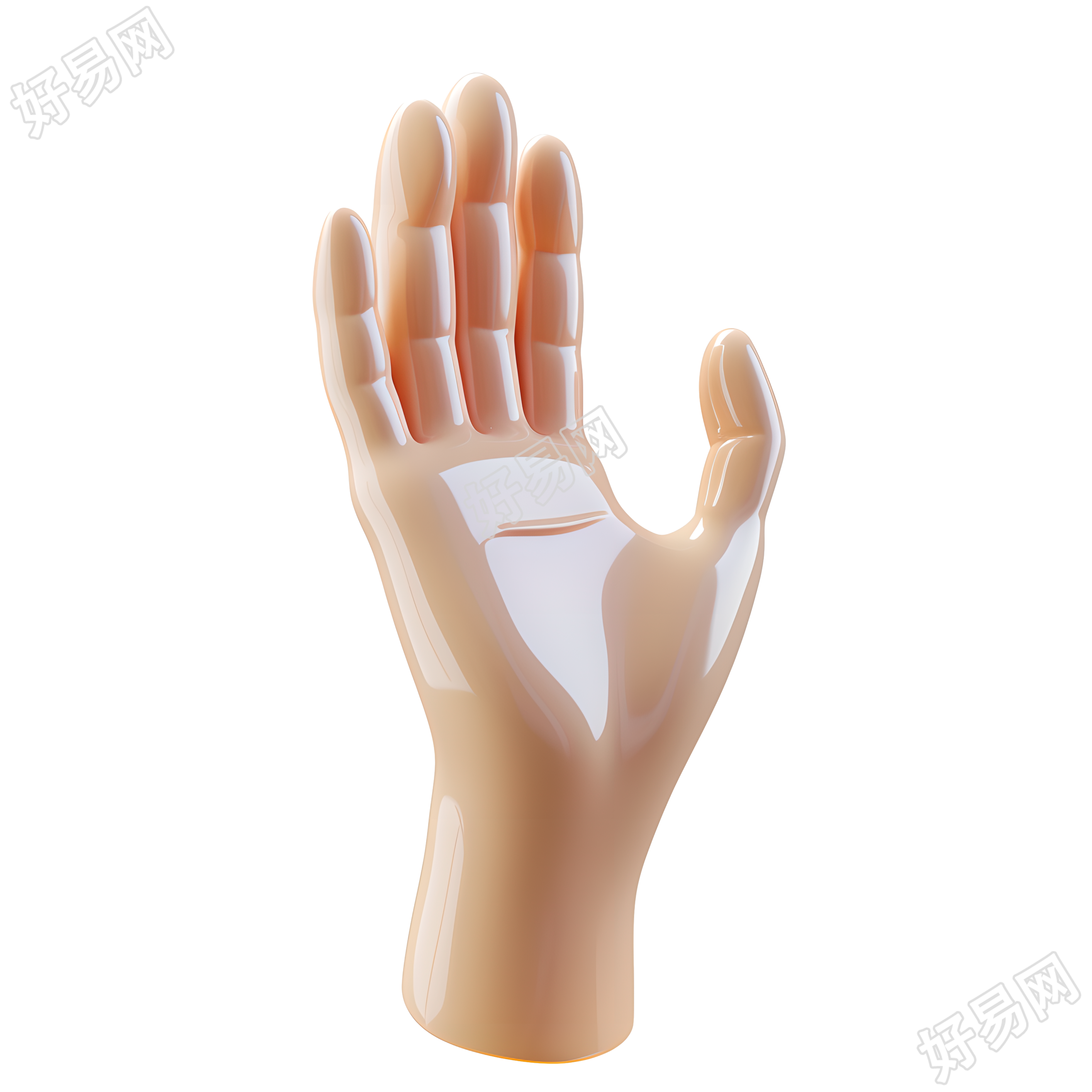 3d小手可爱风格插图