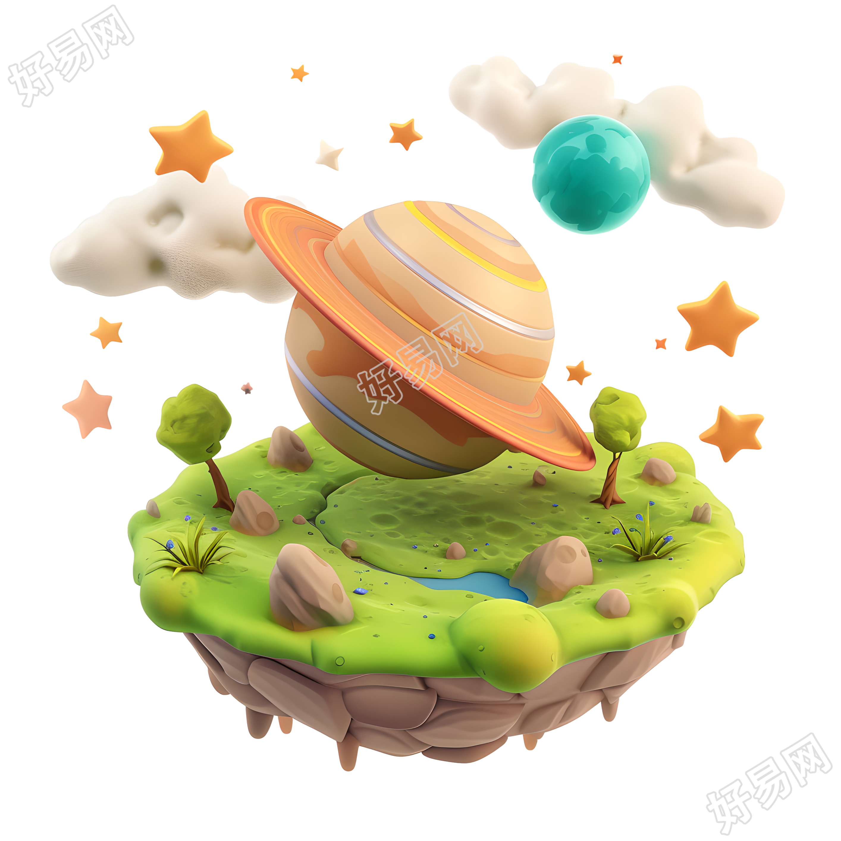 卡通星球可爱素材
