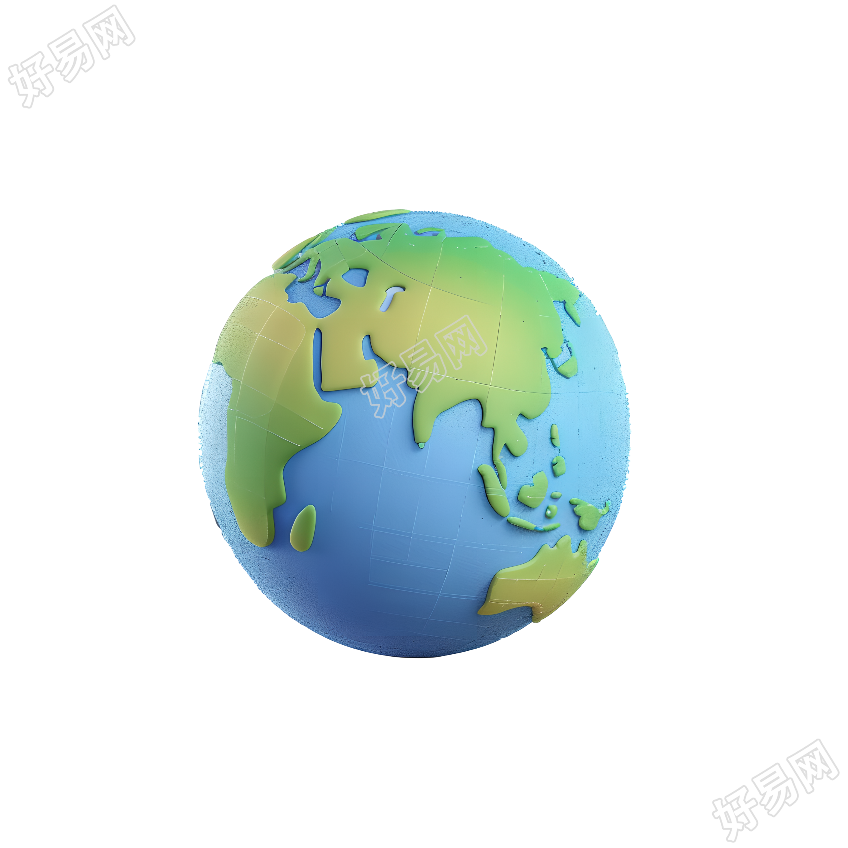 3D地球图形插画