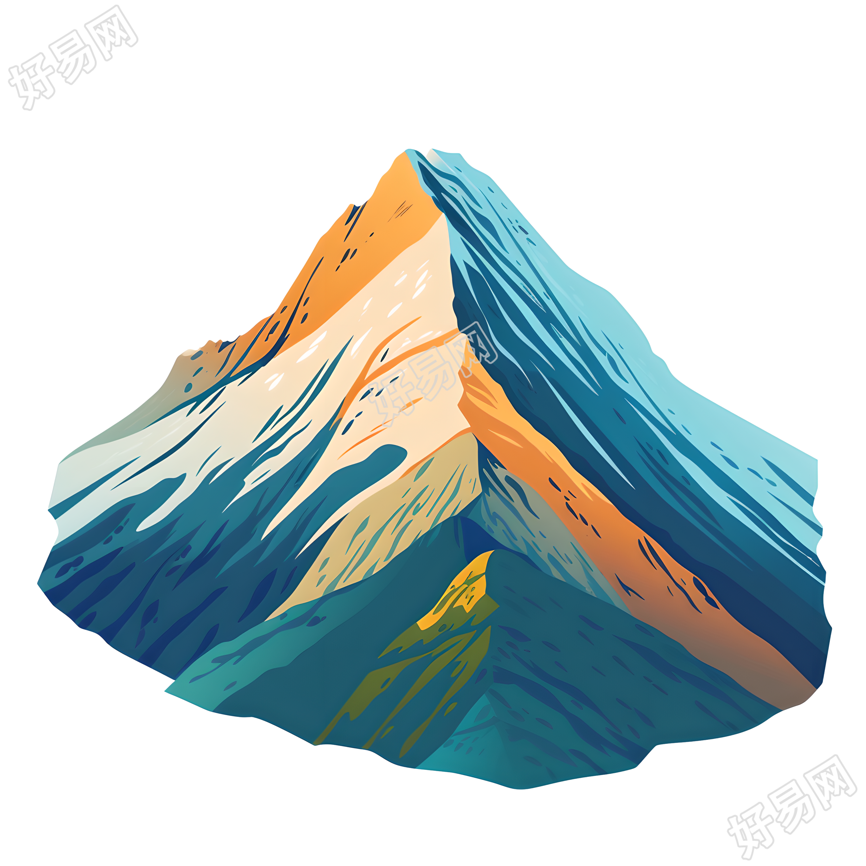 山峰透明背景素材