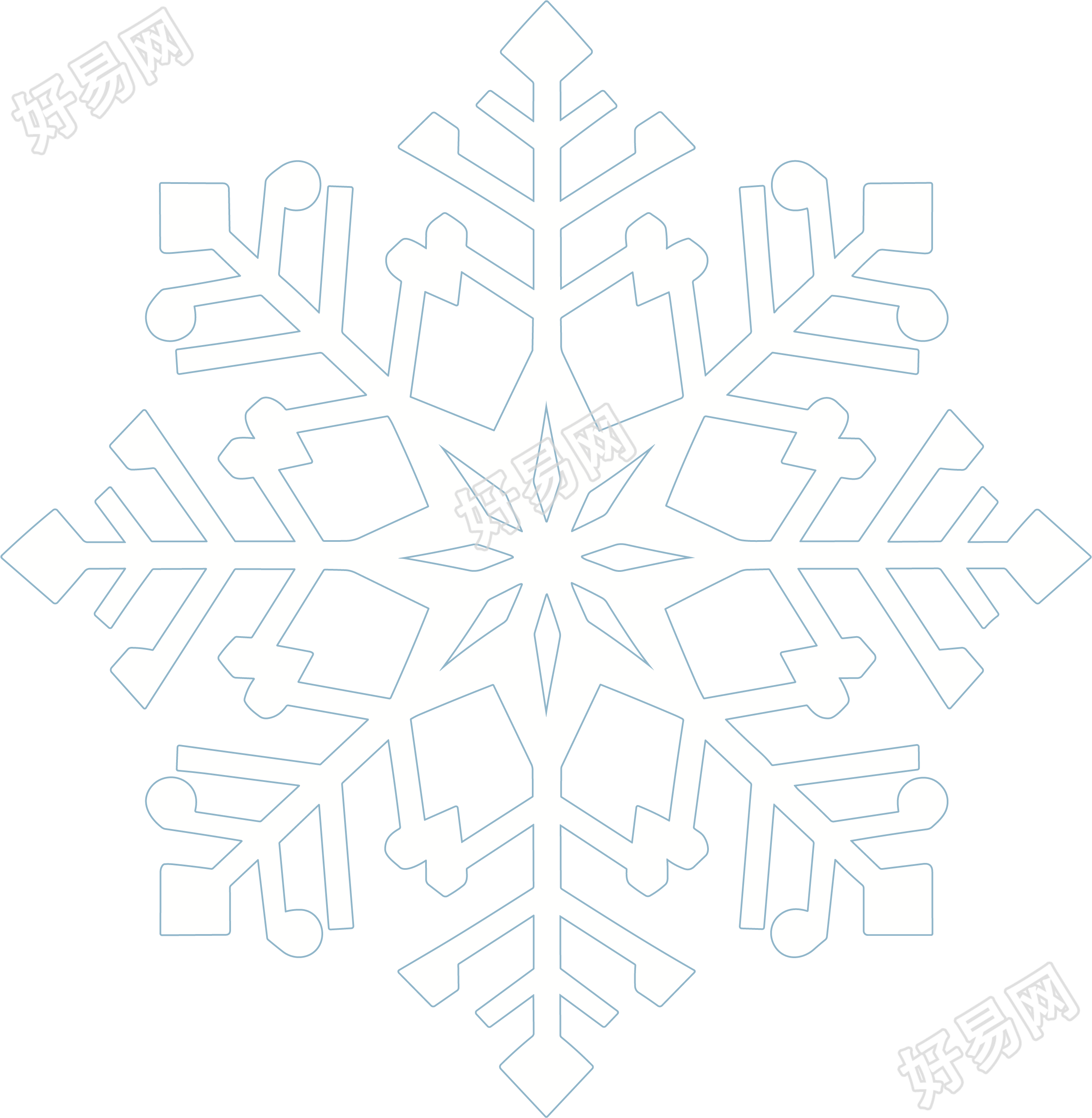 雪花矢量元素