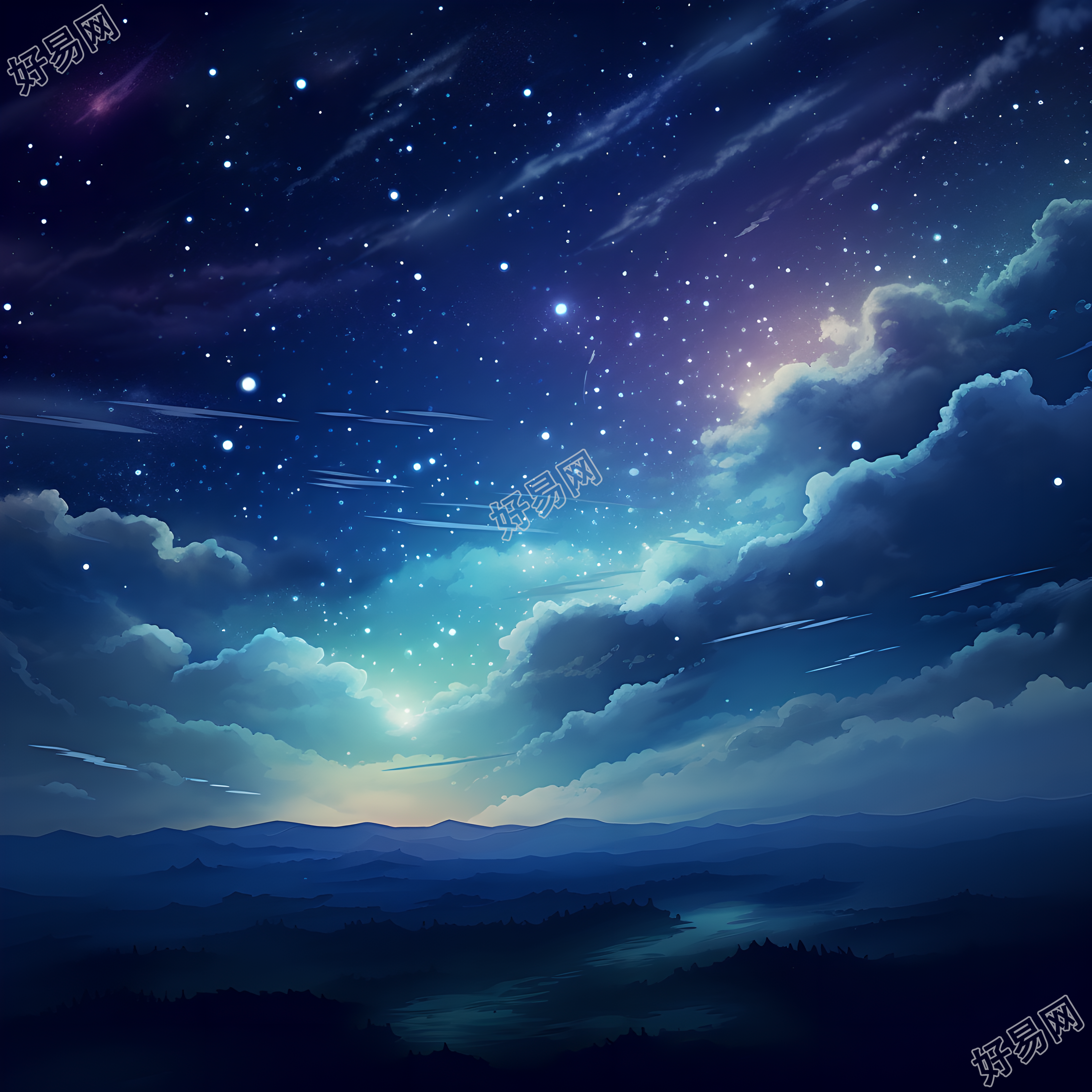 奇幻星空可商用素材