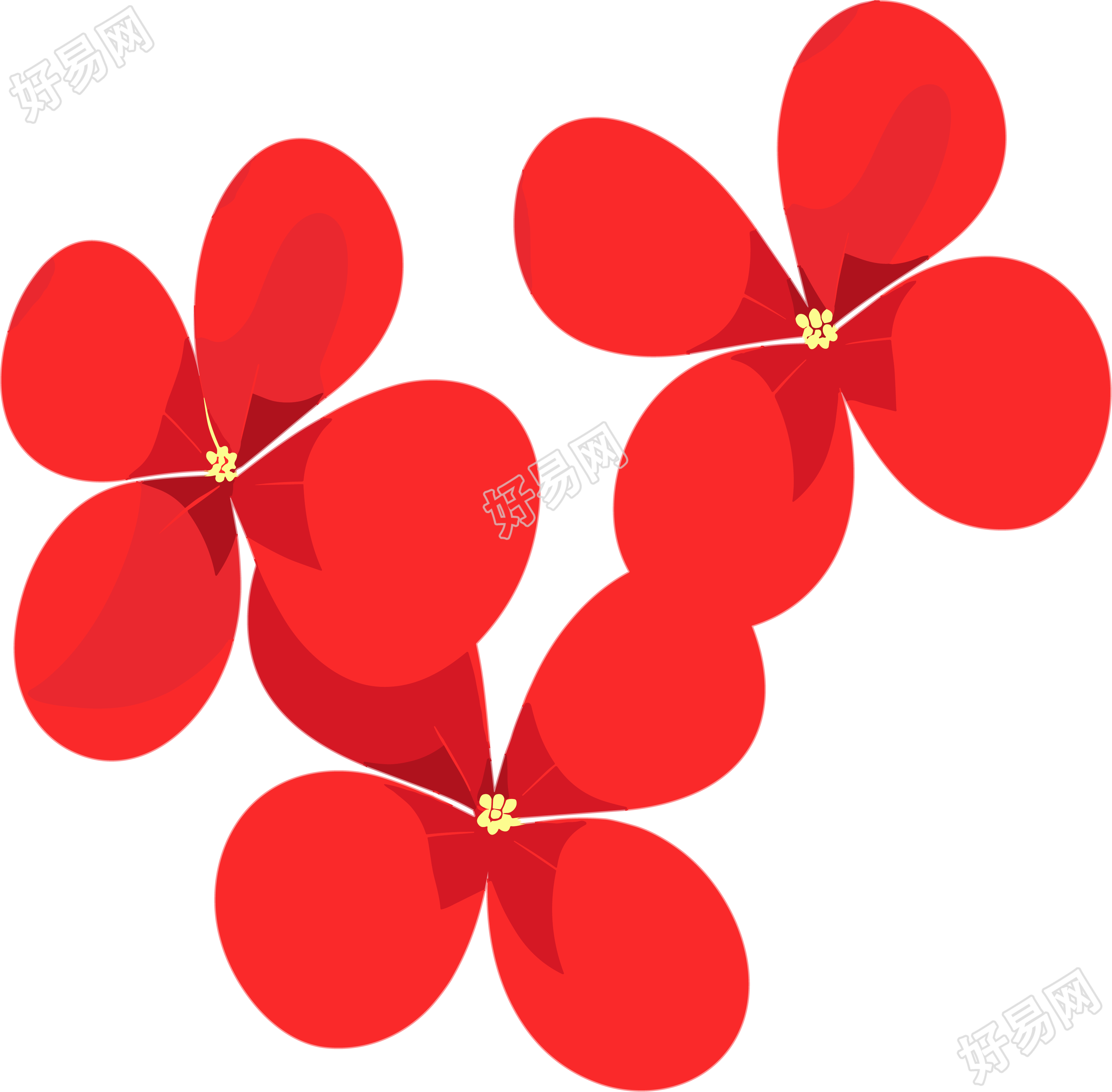 花瓣插画设计素材