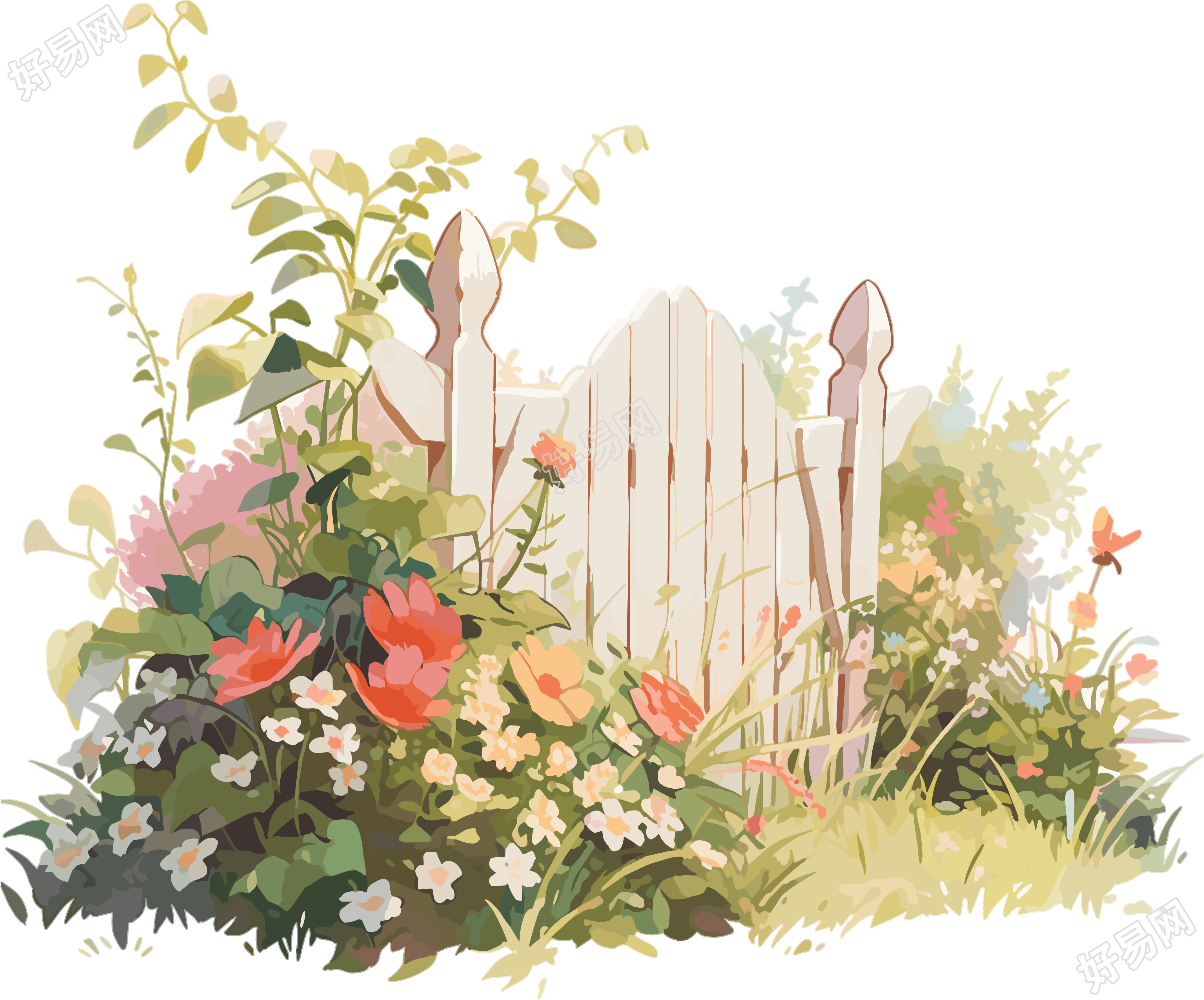 花园卡通素材