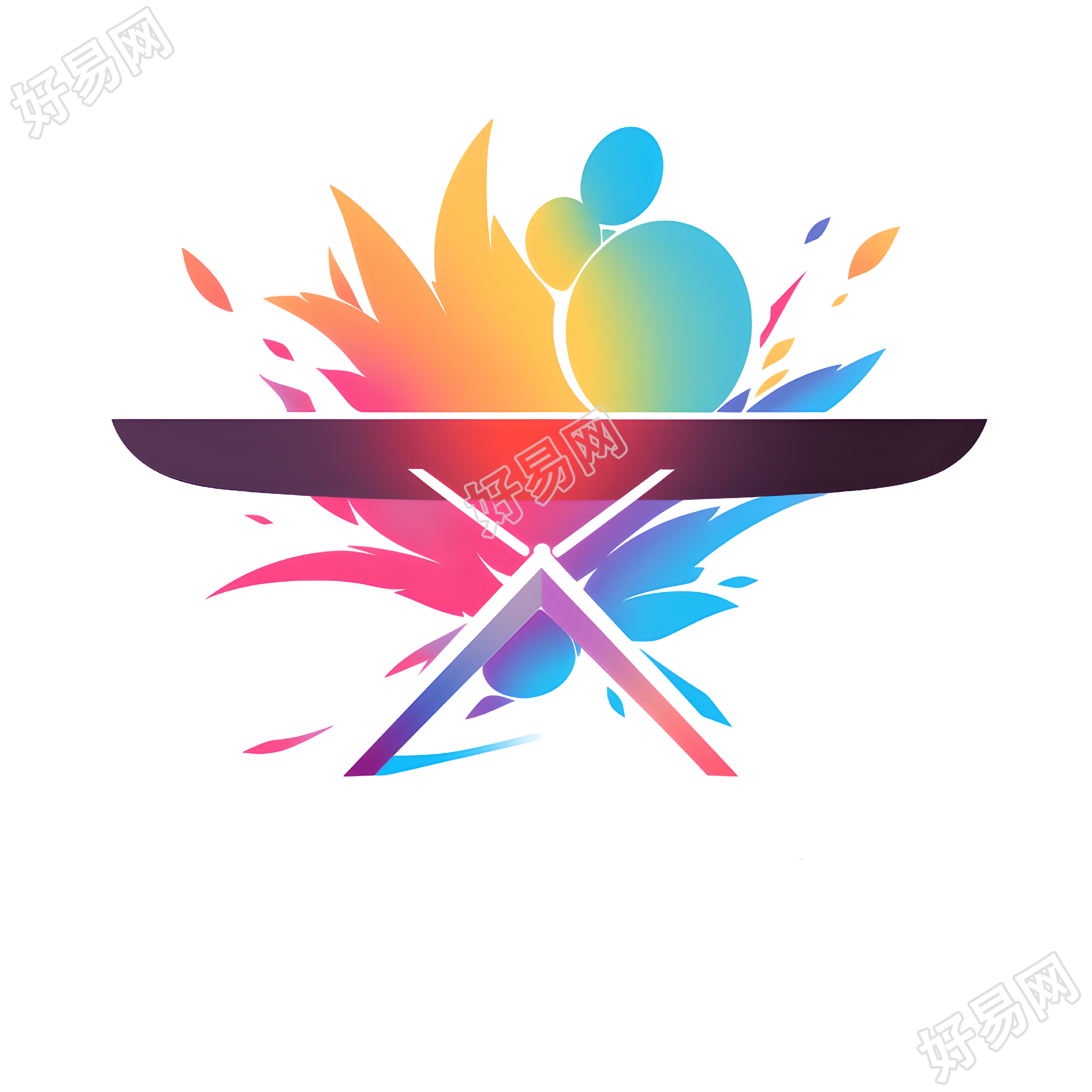 乒乓球logo商用素材