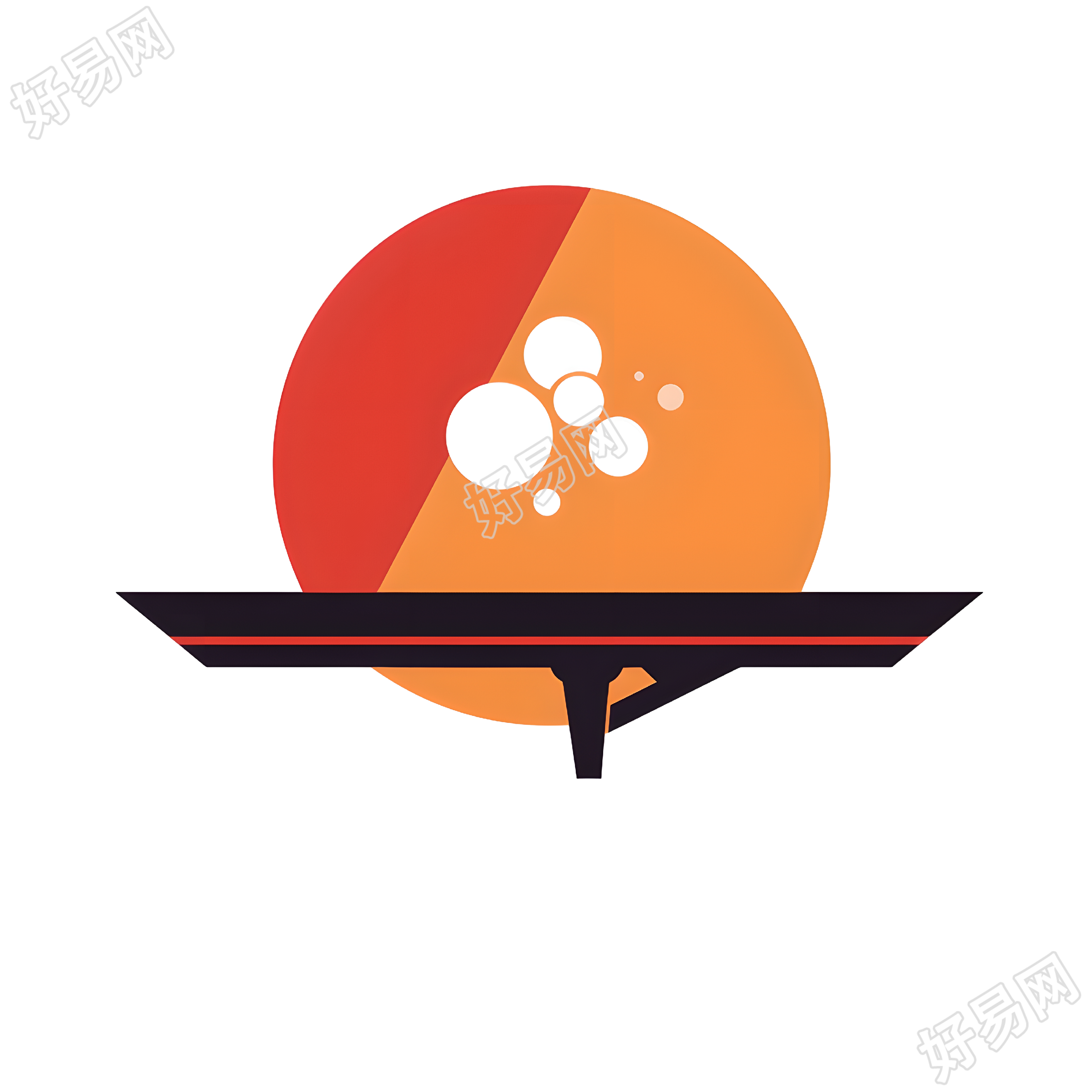 乒乓球logo图标素材