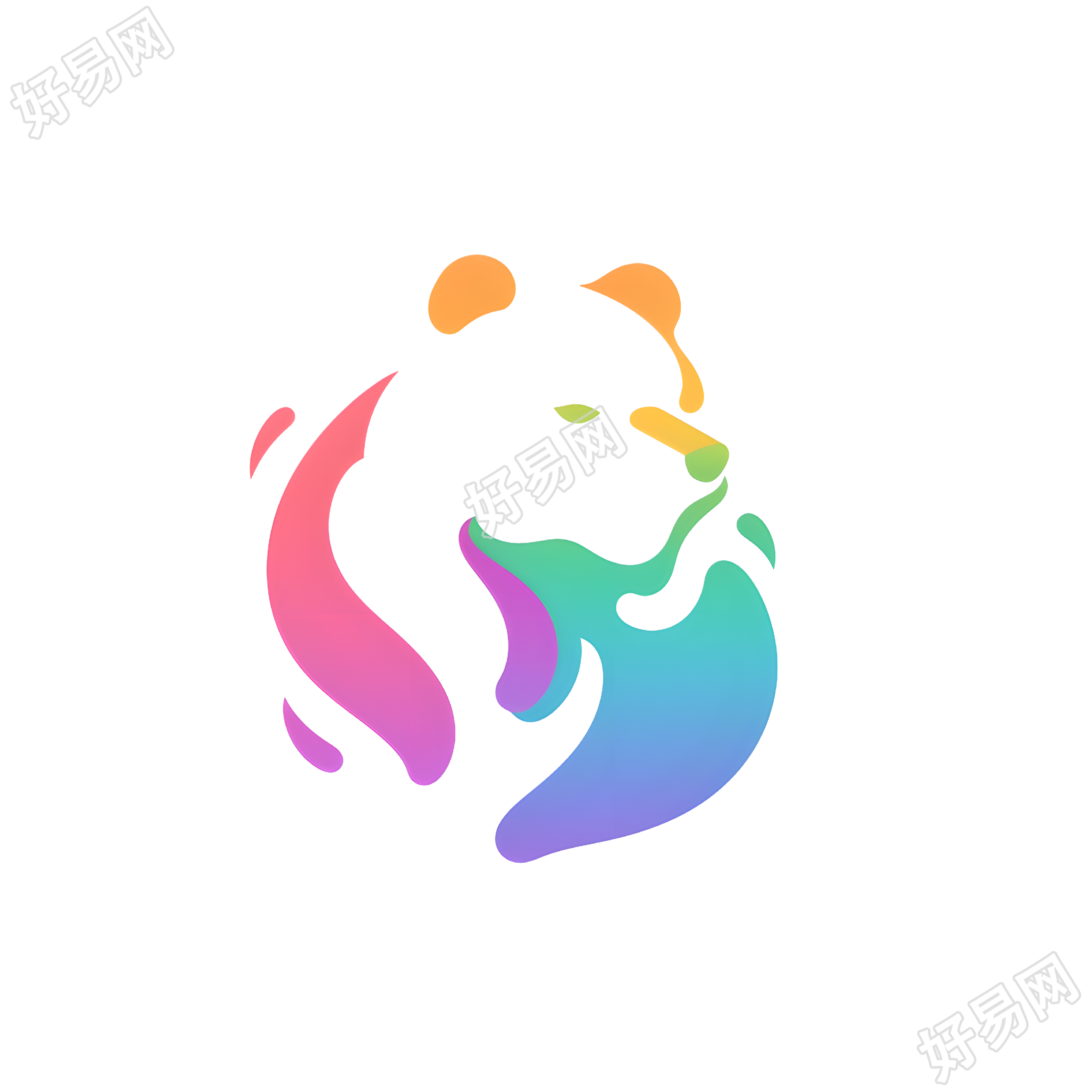 小熊logo创意设计插图
