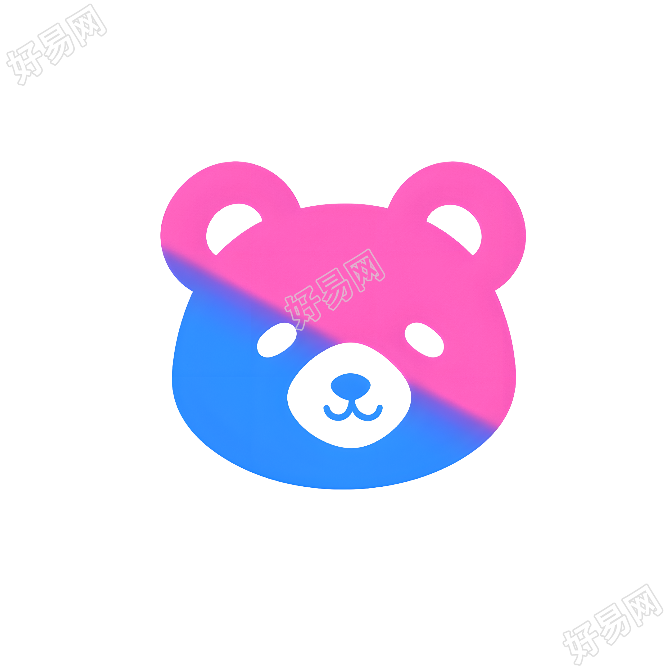 小熊logo简洁插图