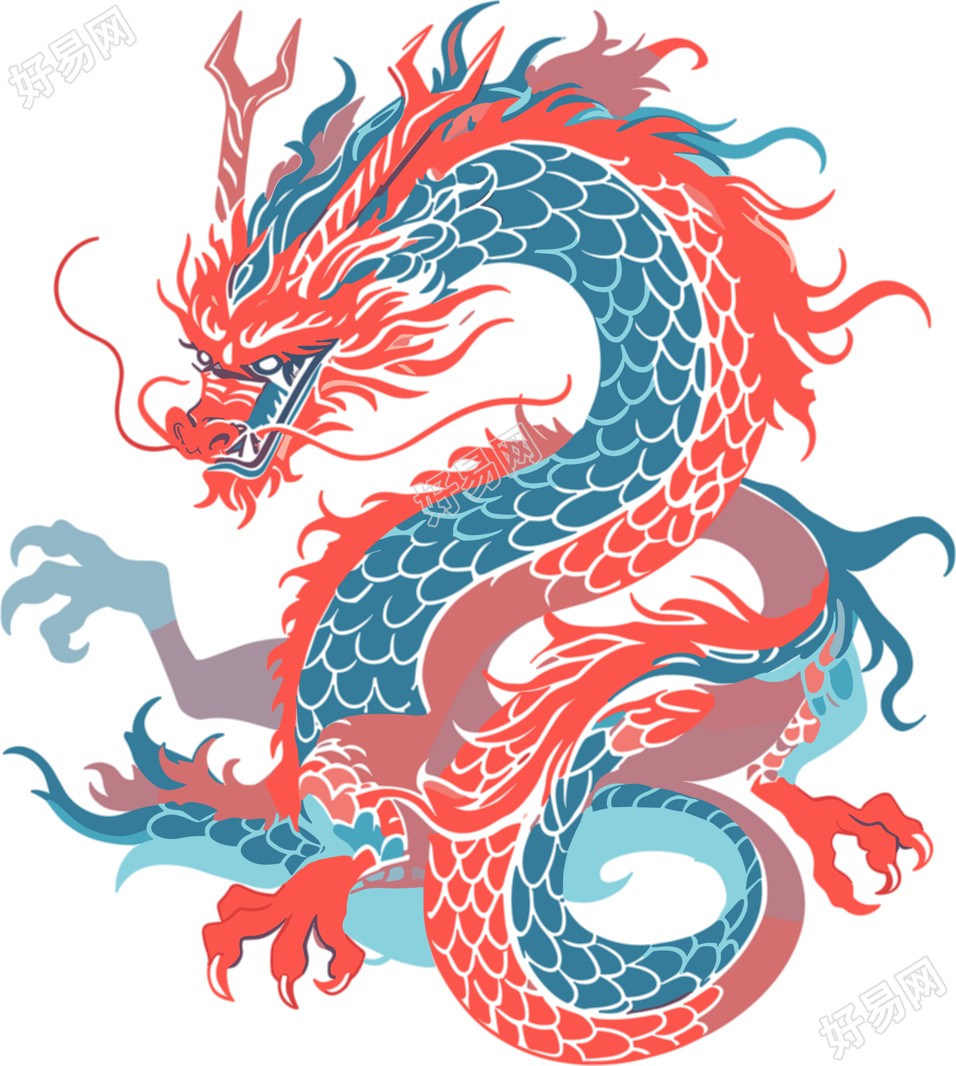 龙矢量高清图形素材