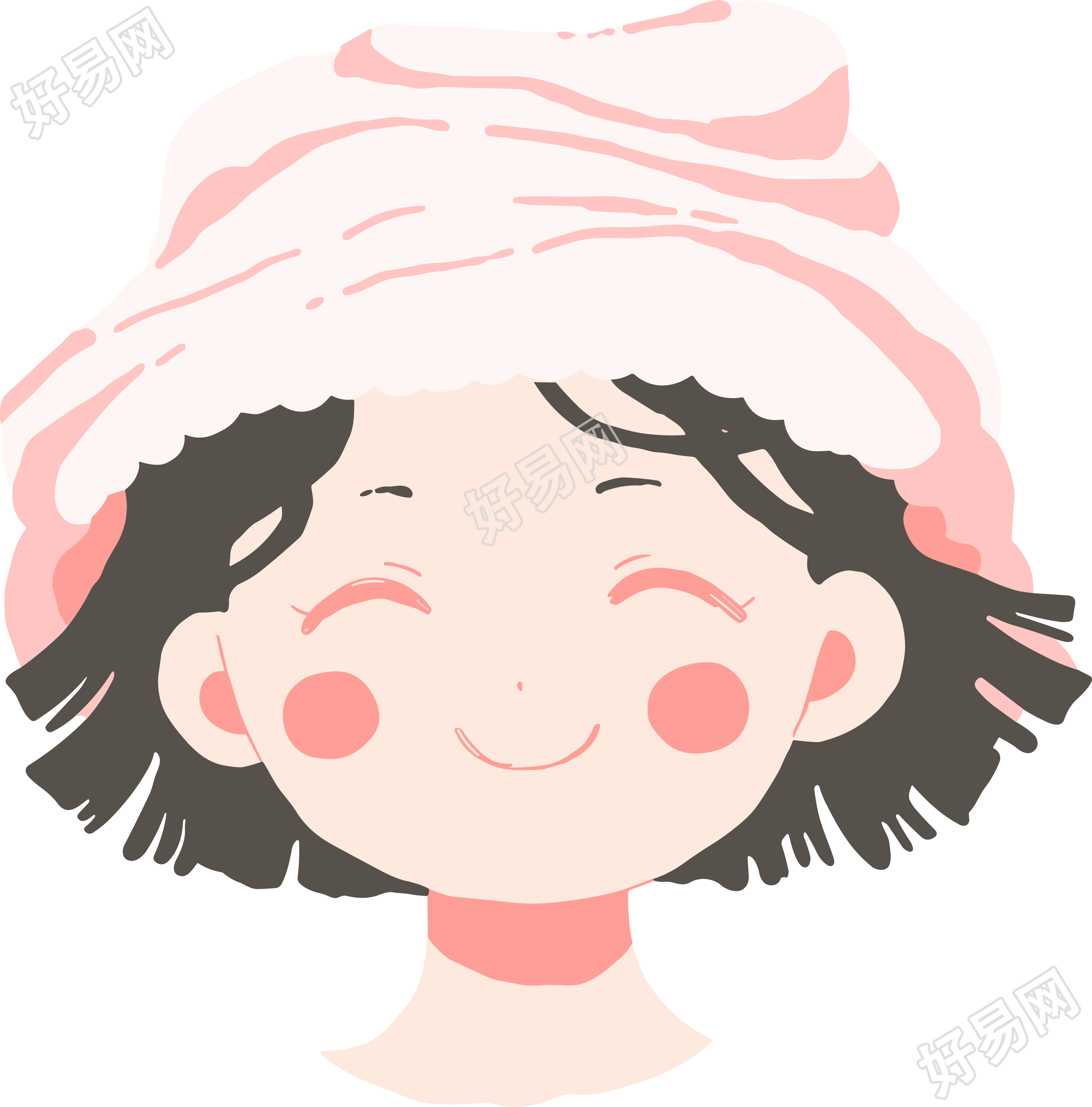 洗澡卡通商业插画