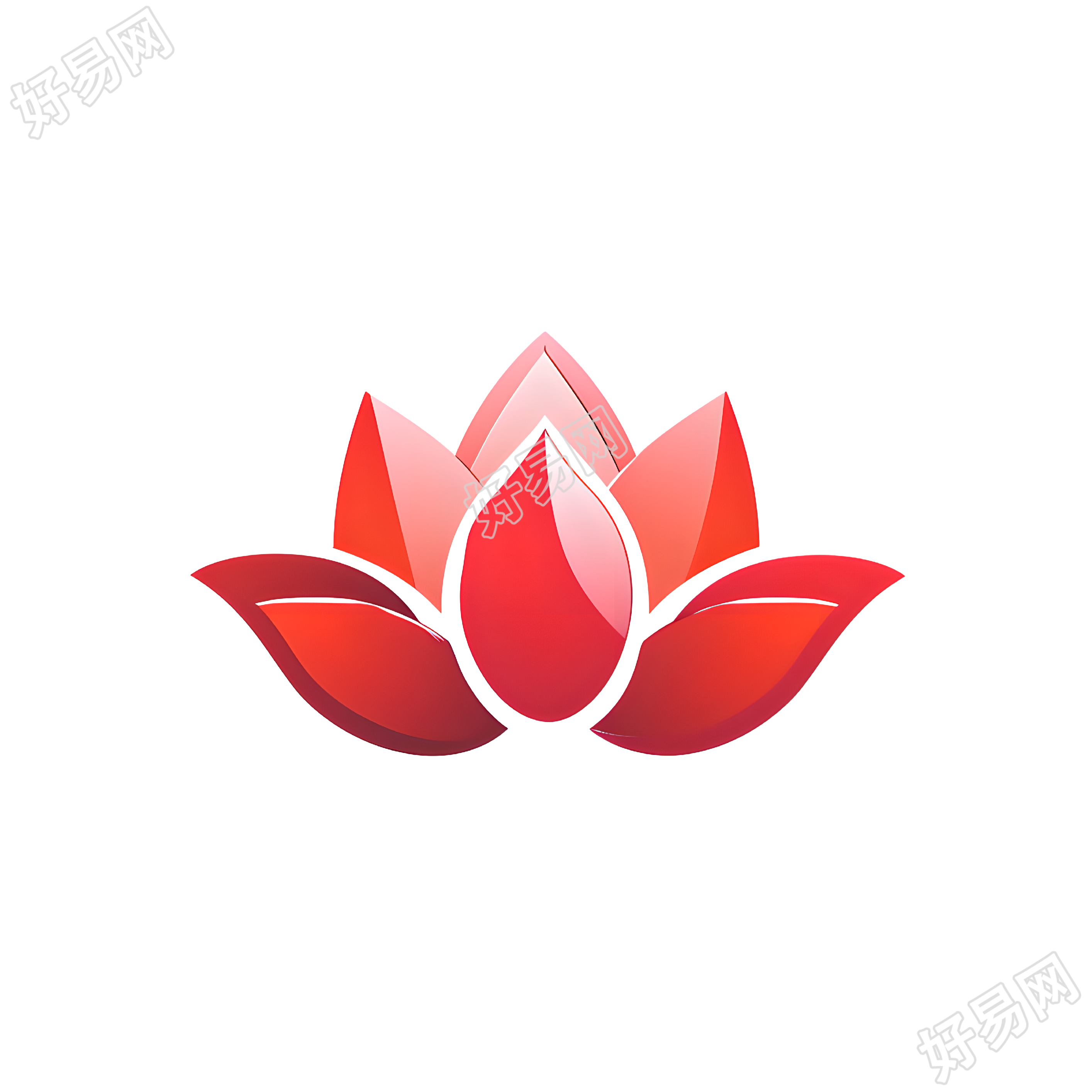 莲花logo插画设计元素