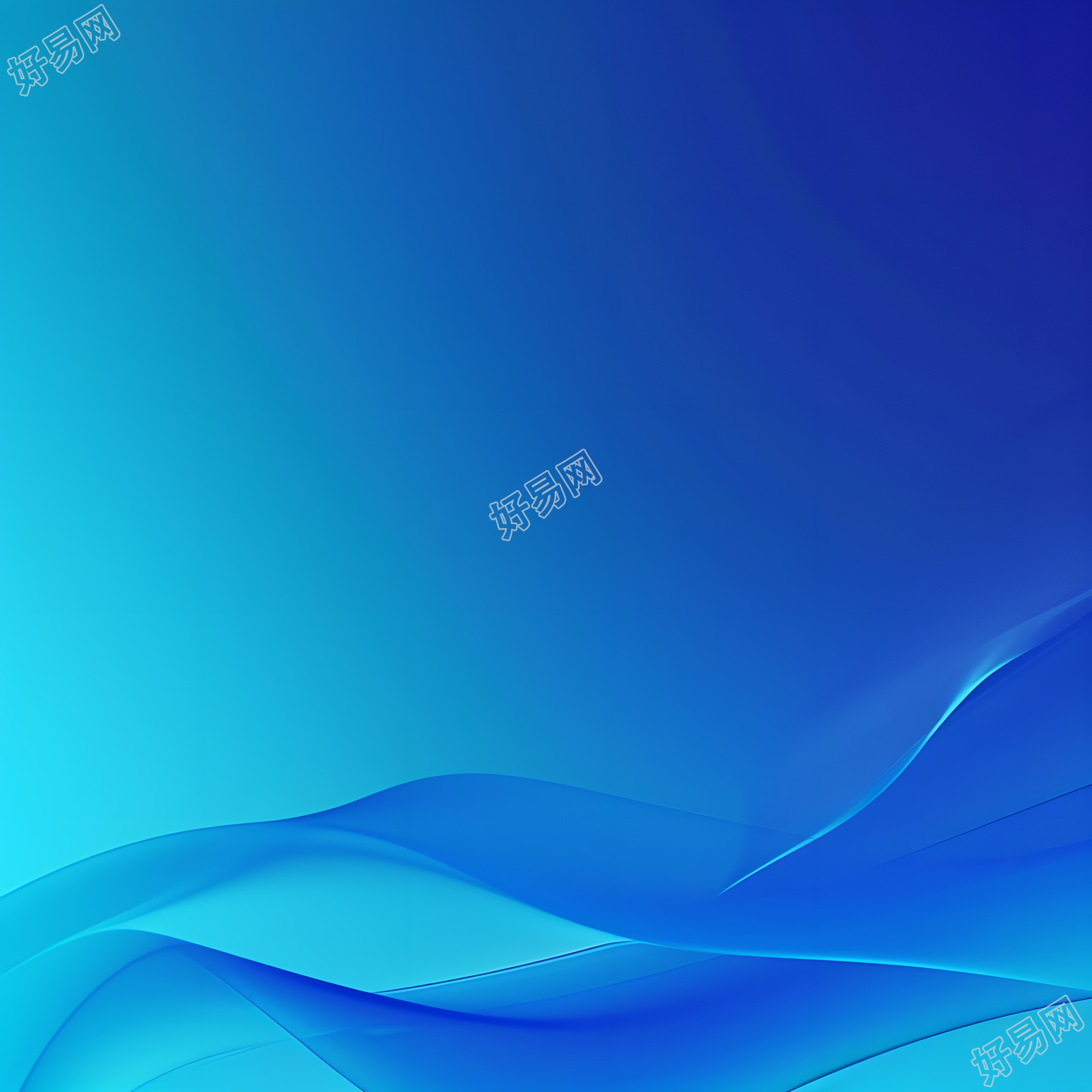 蓝色渐变背景商业设计插图