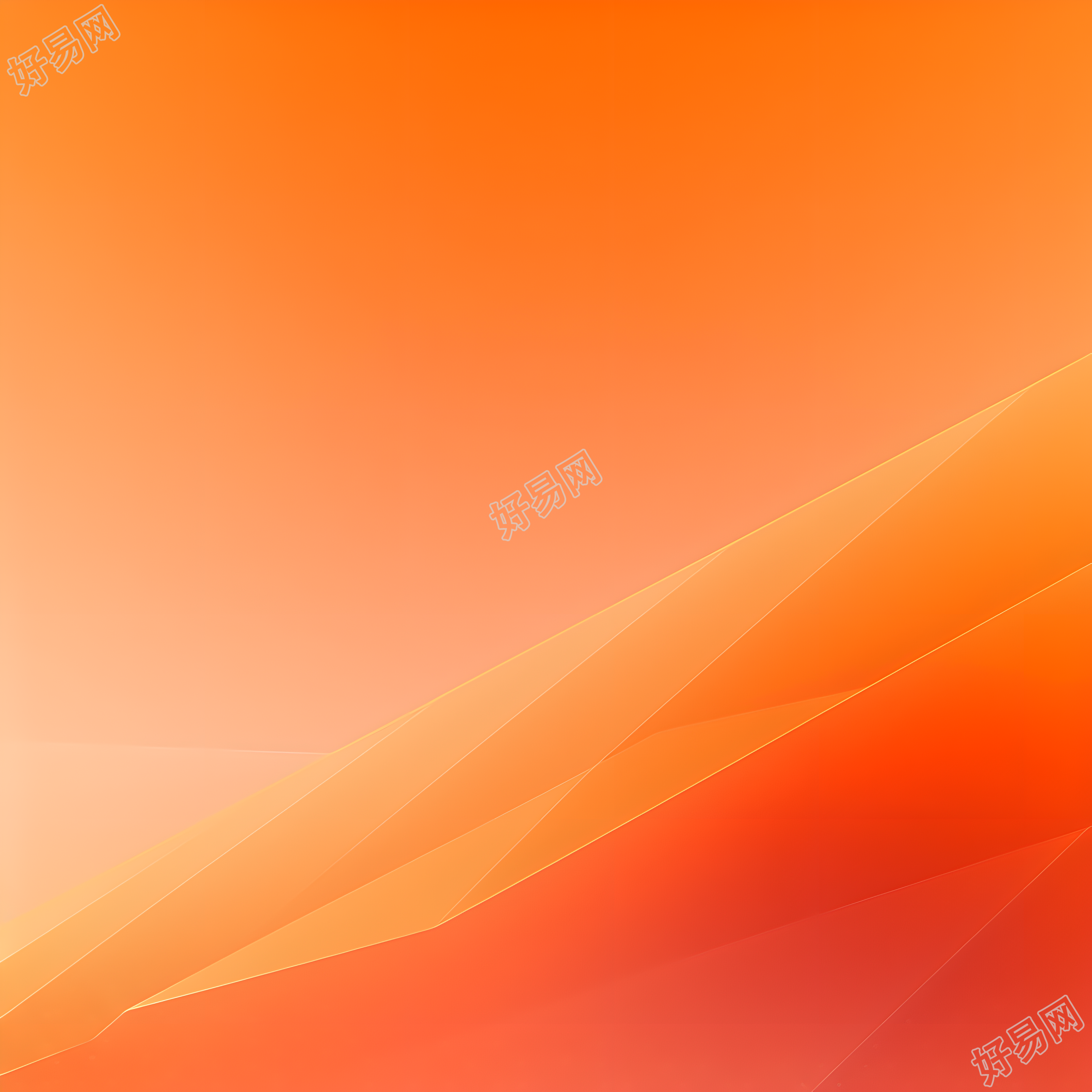 橙色背景插画素材