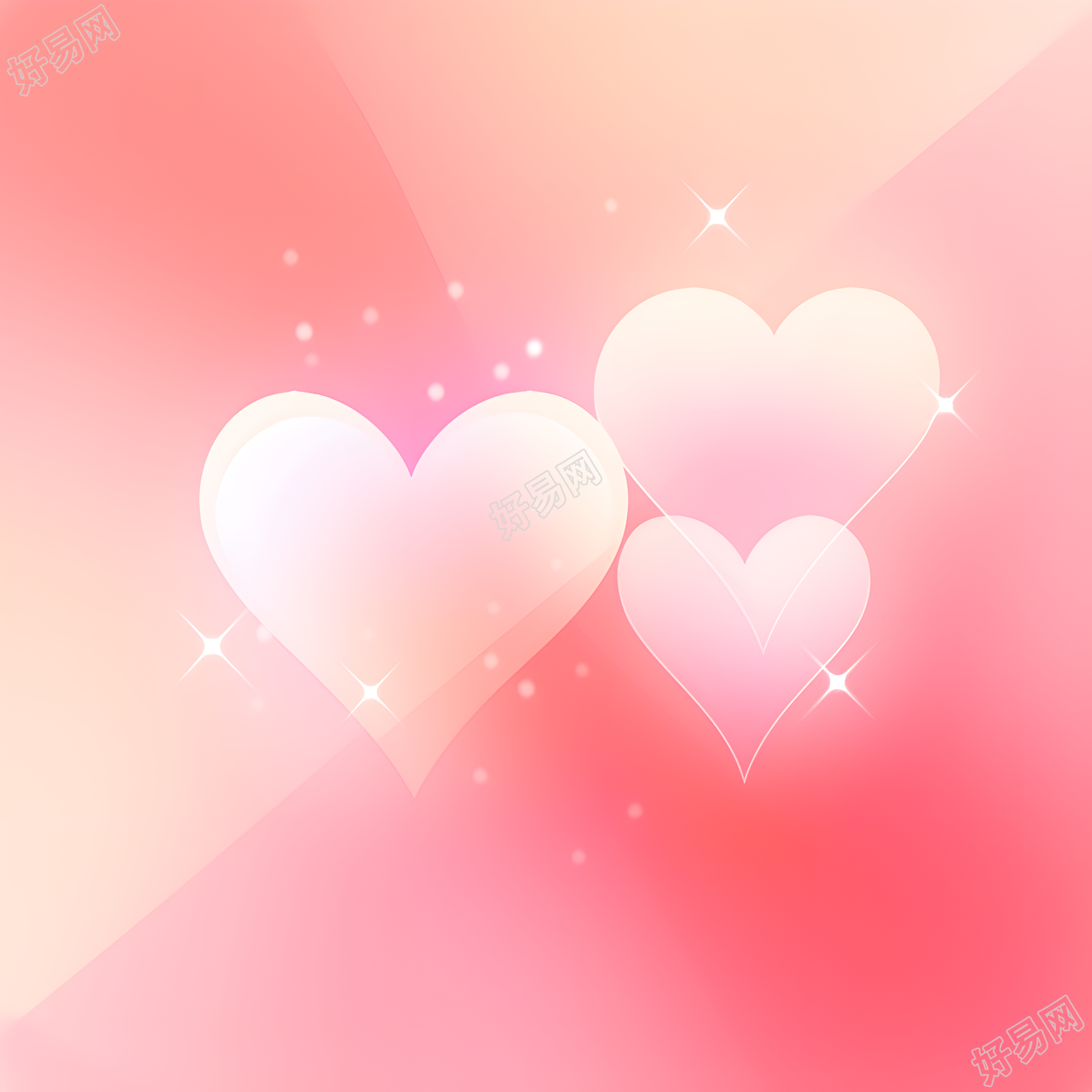 婚礼背景插画设计素材