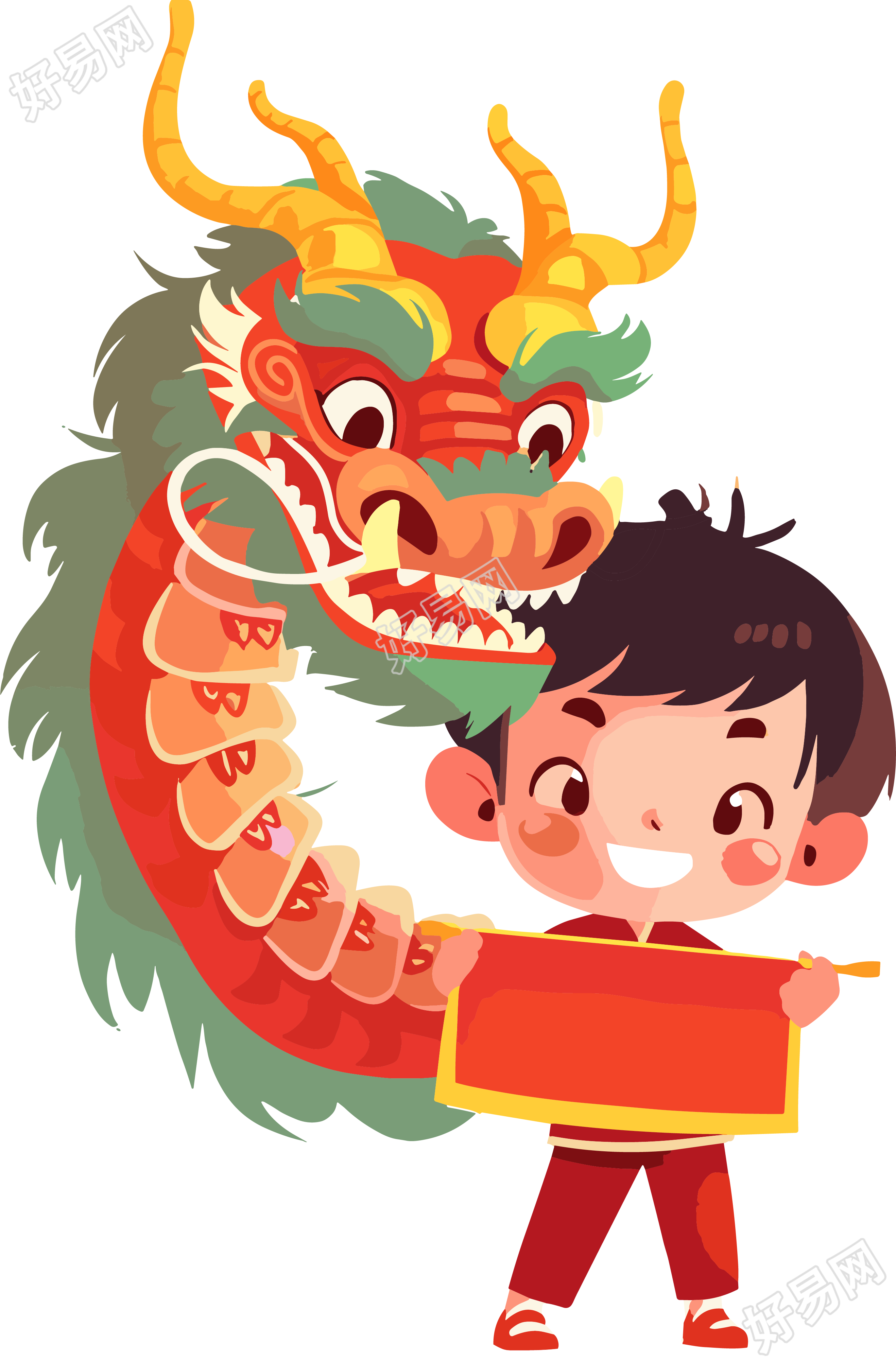 舞龙商用插图