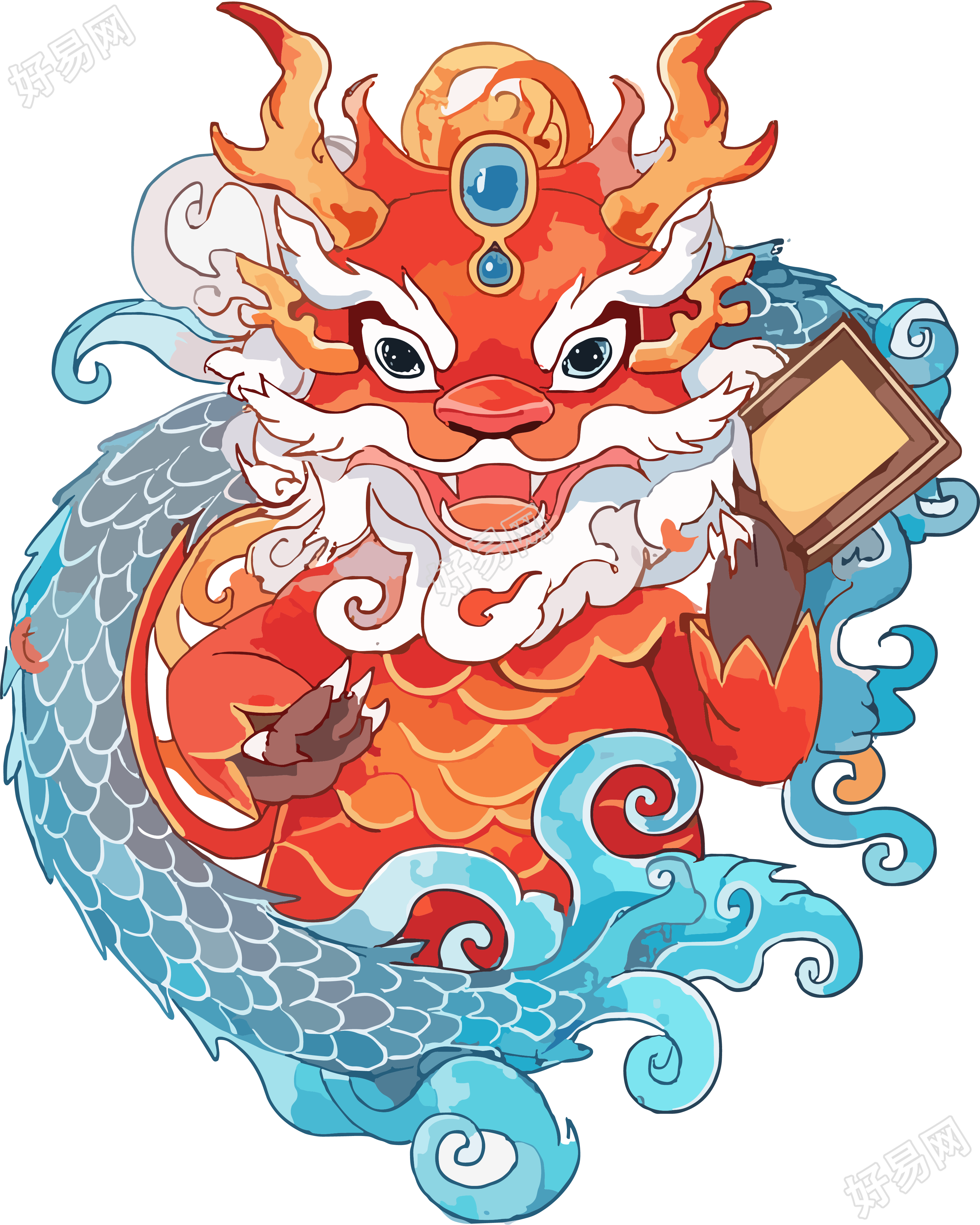 中国龙商业插画设计