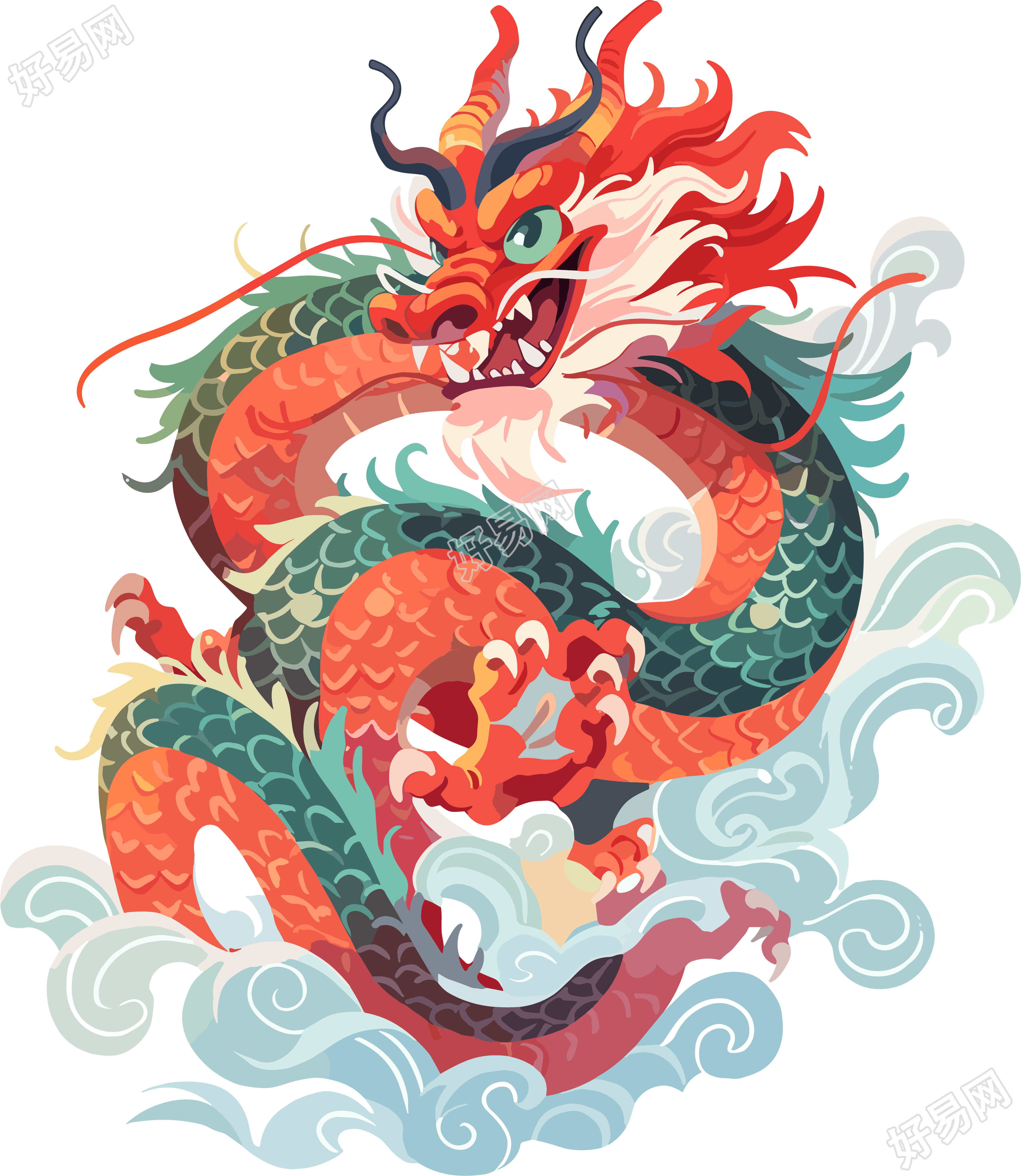 中国龙商业插图元素