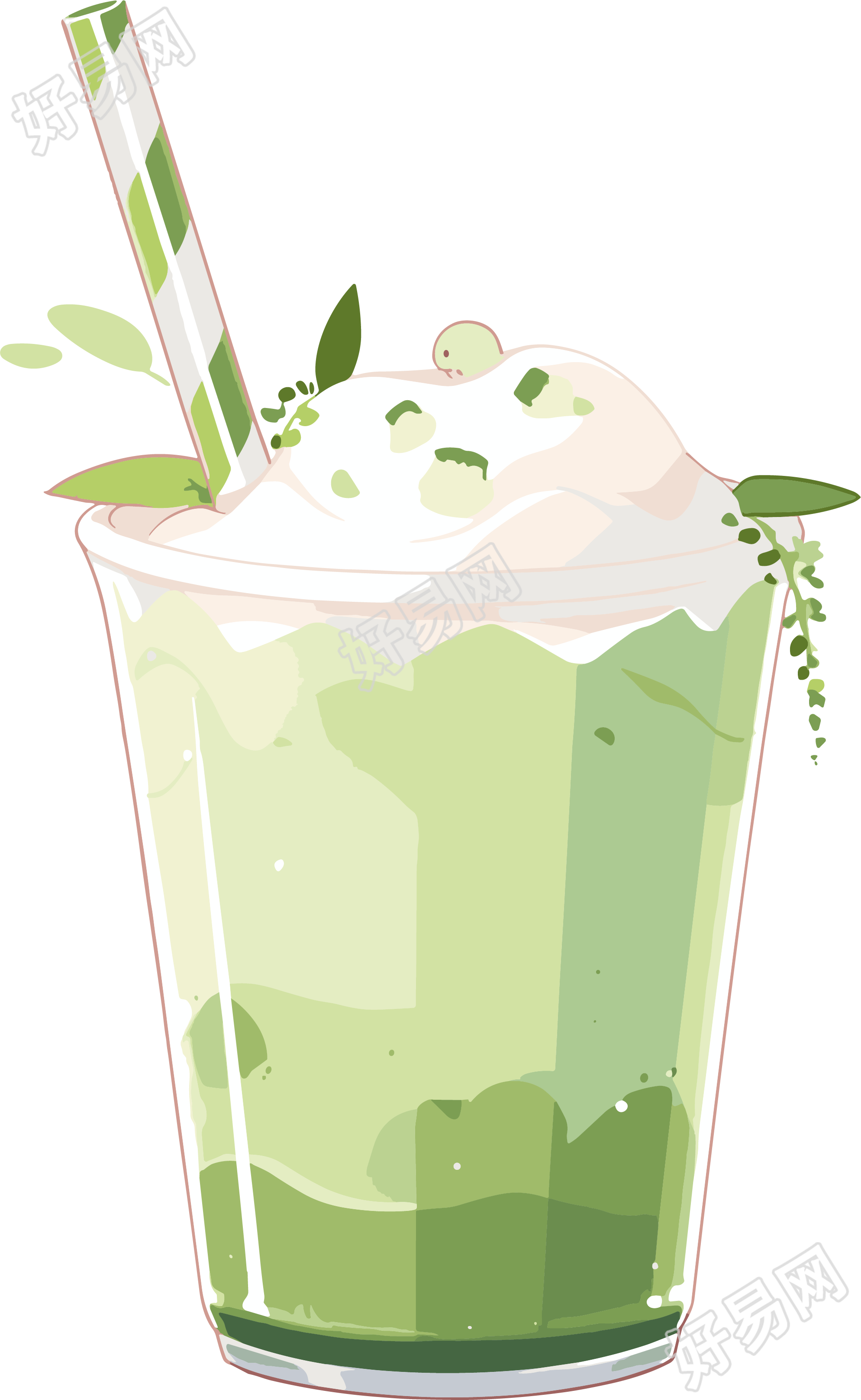 奶茶创意设计元素