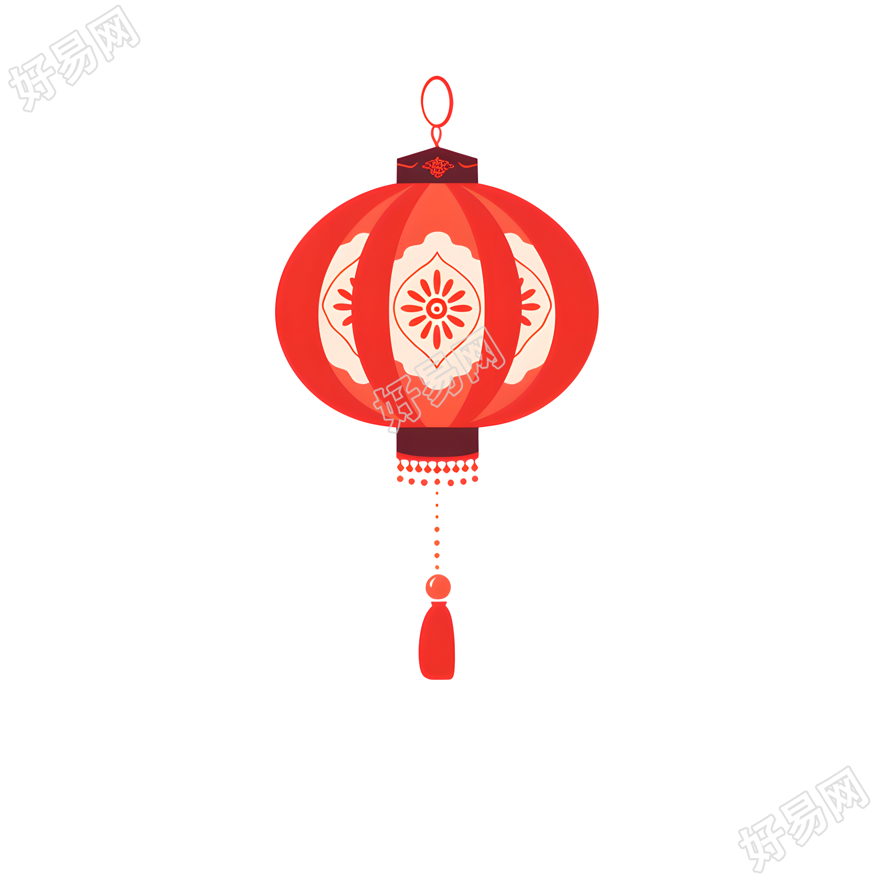 红灯笼插画设计素材