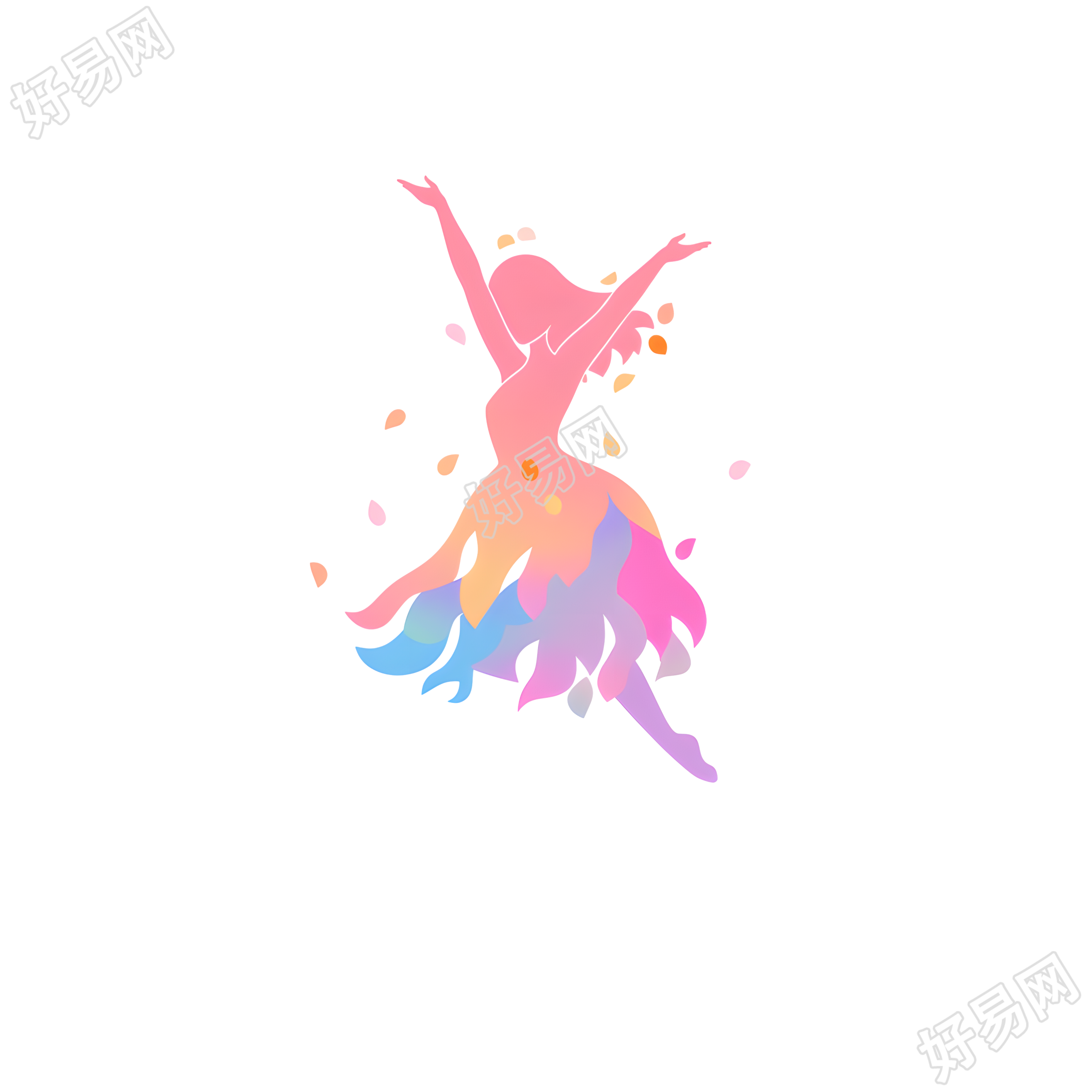 舞蹈logo矢量素材