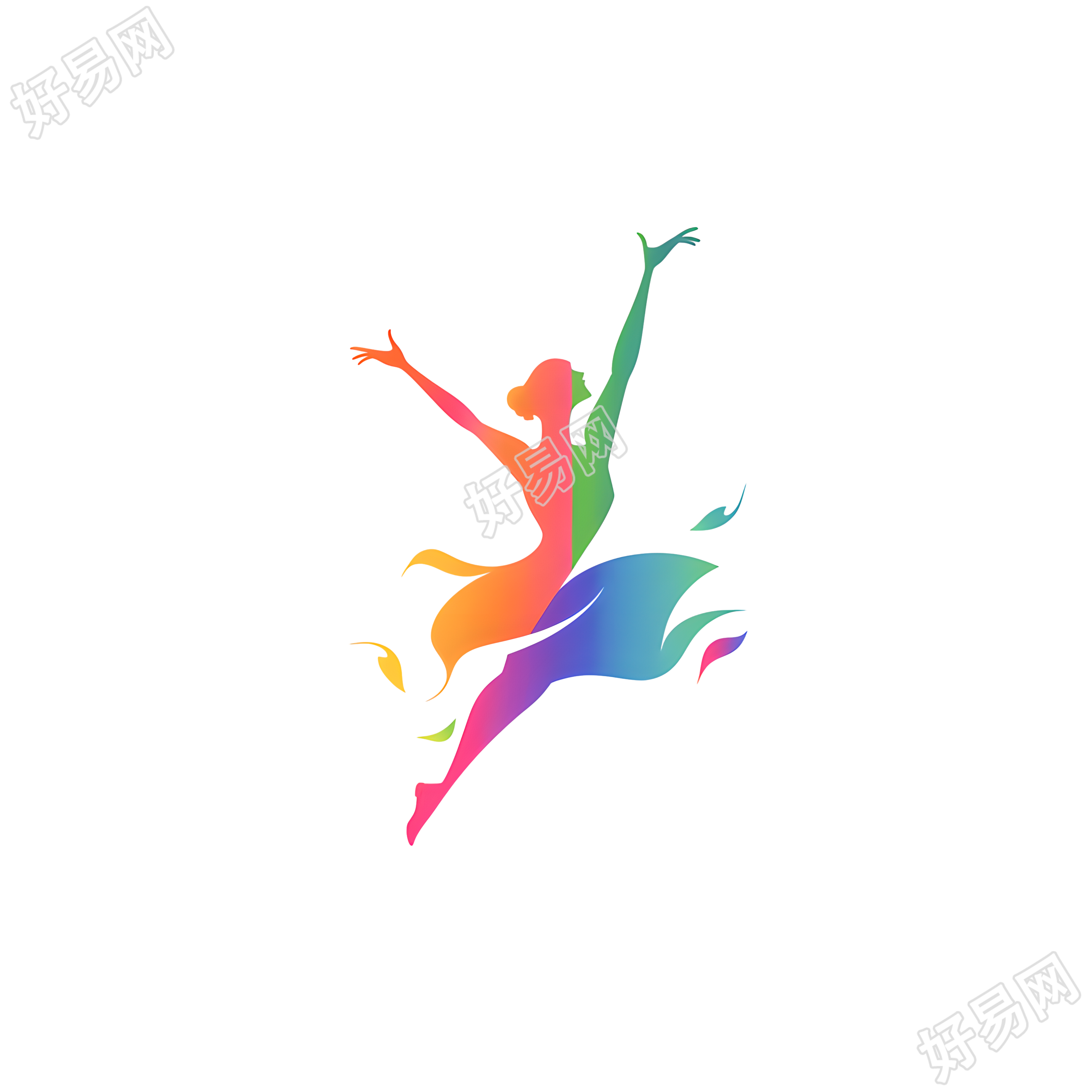 舞蹈logo可商用素材