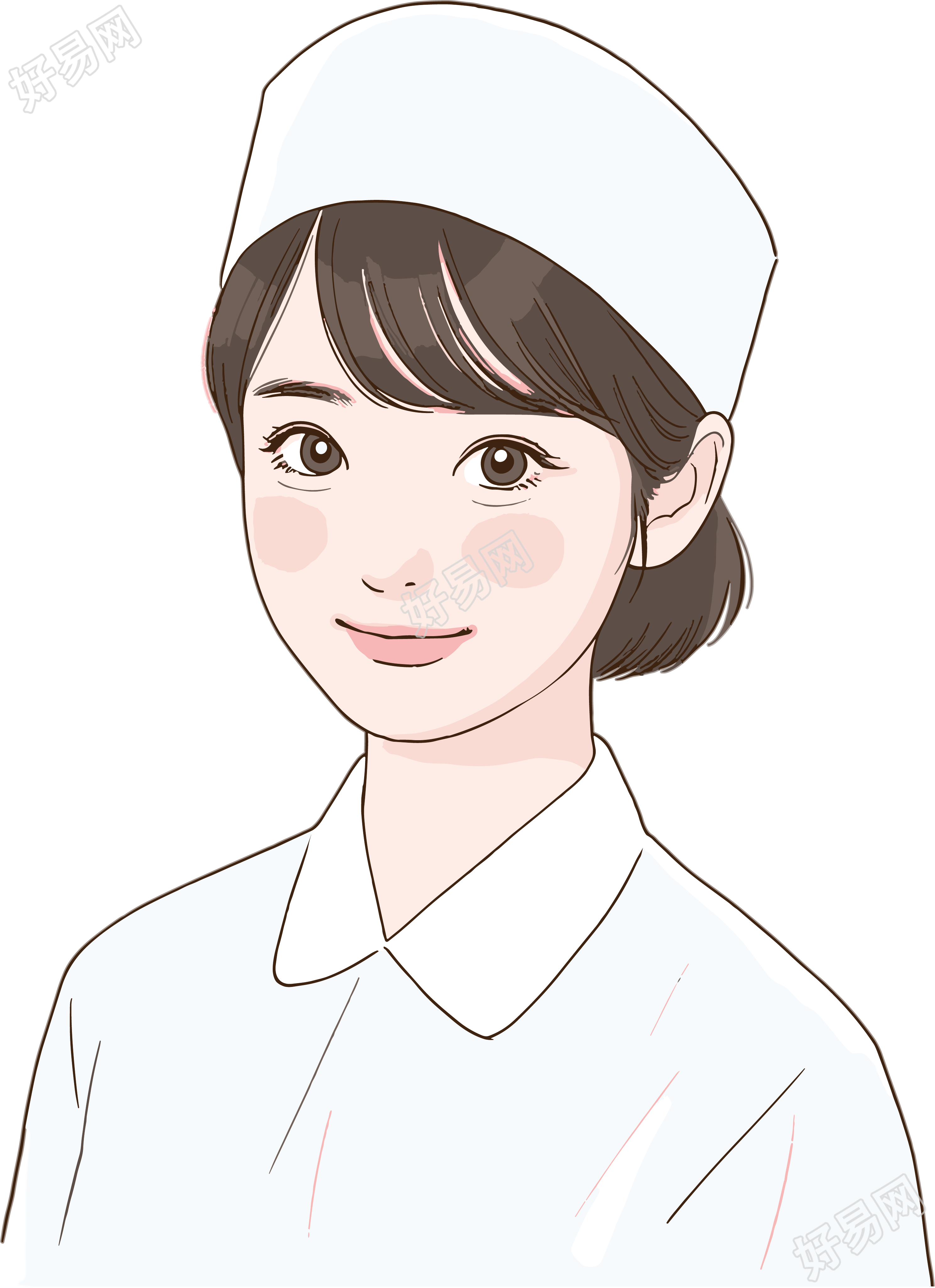 护士插画设计素材