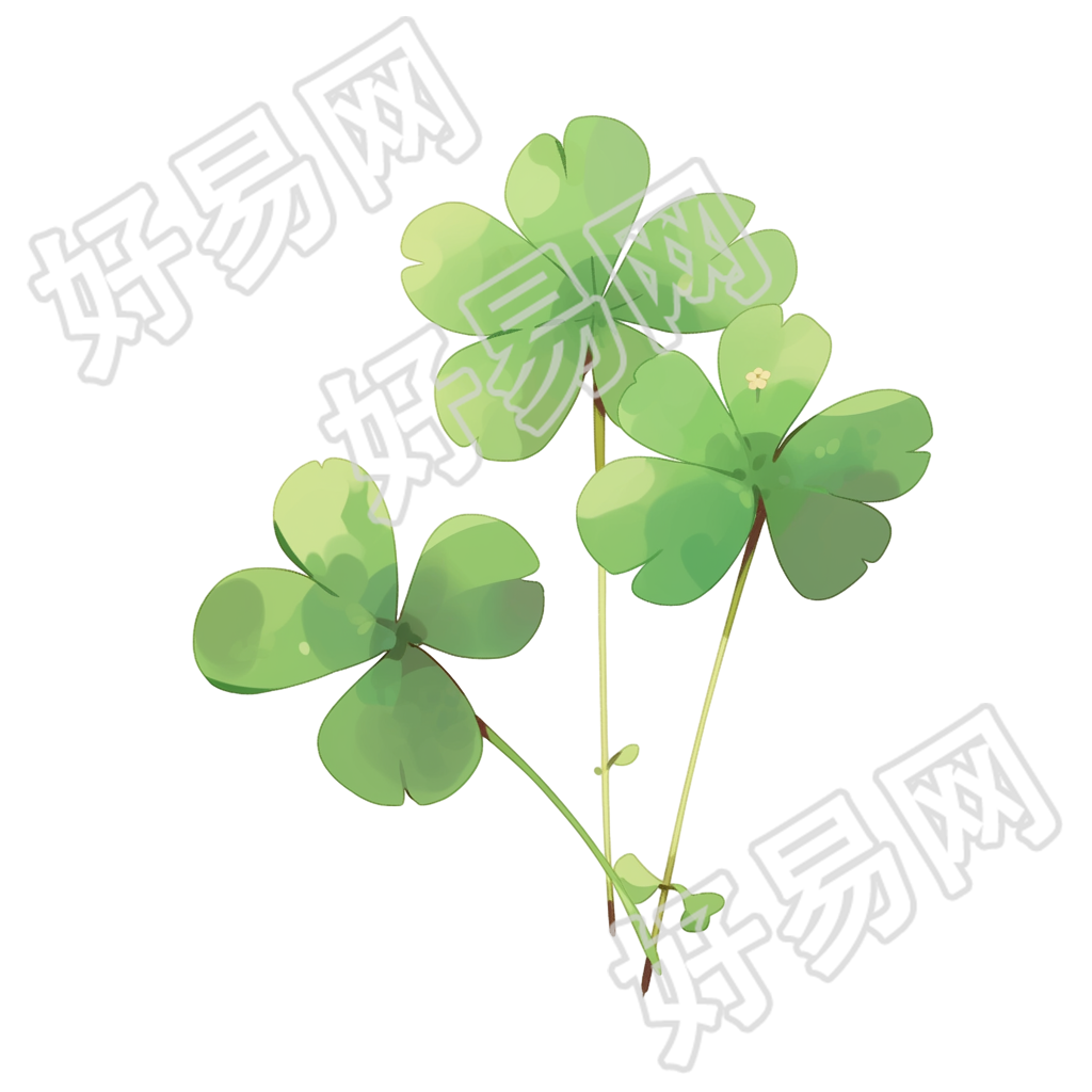 四叶草商业设计元素