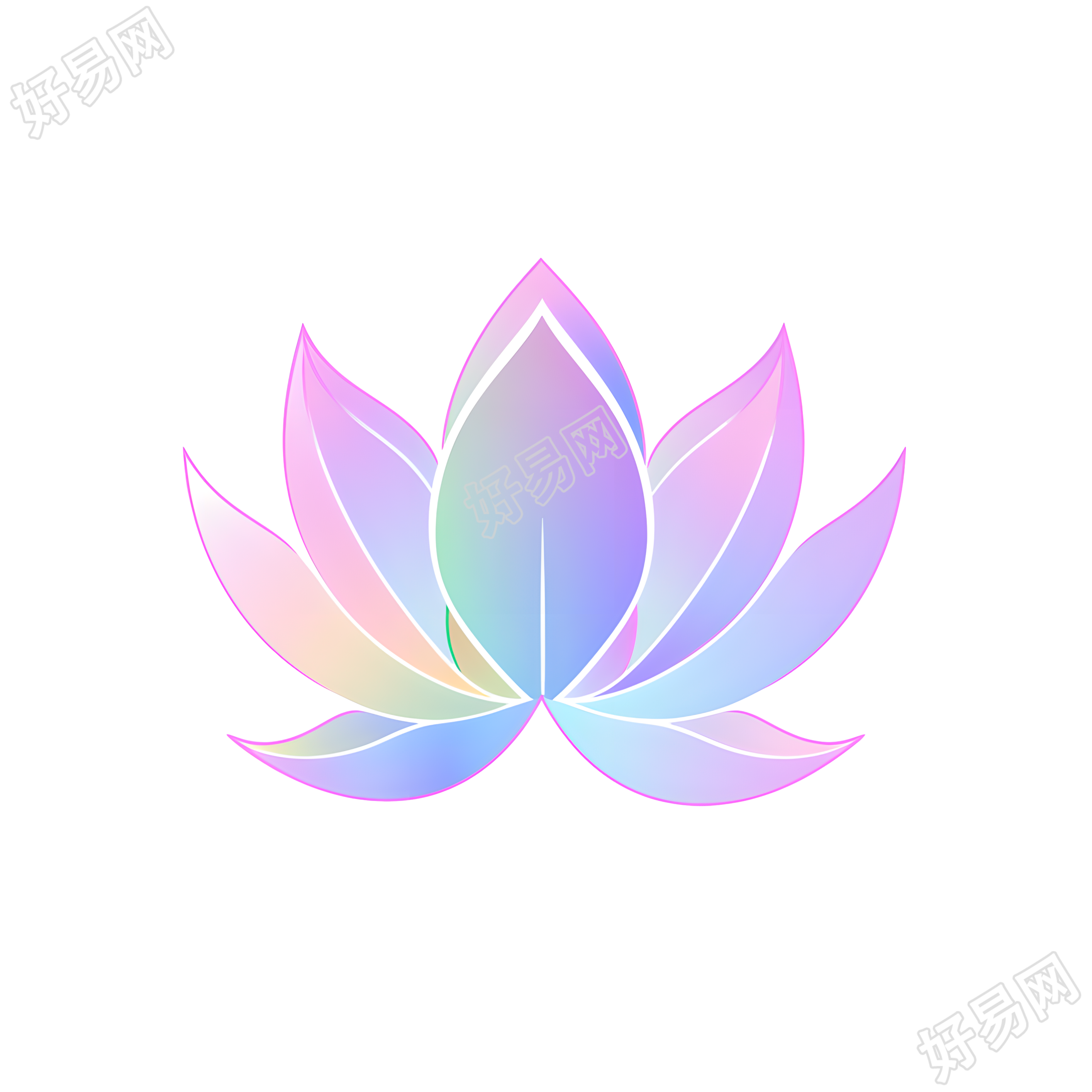 莲花logo商业设计元素