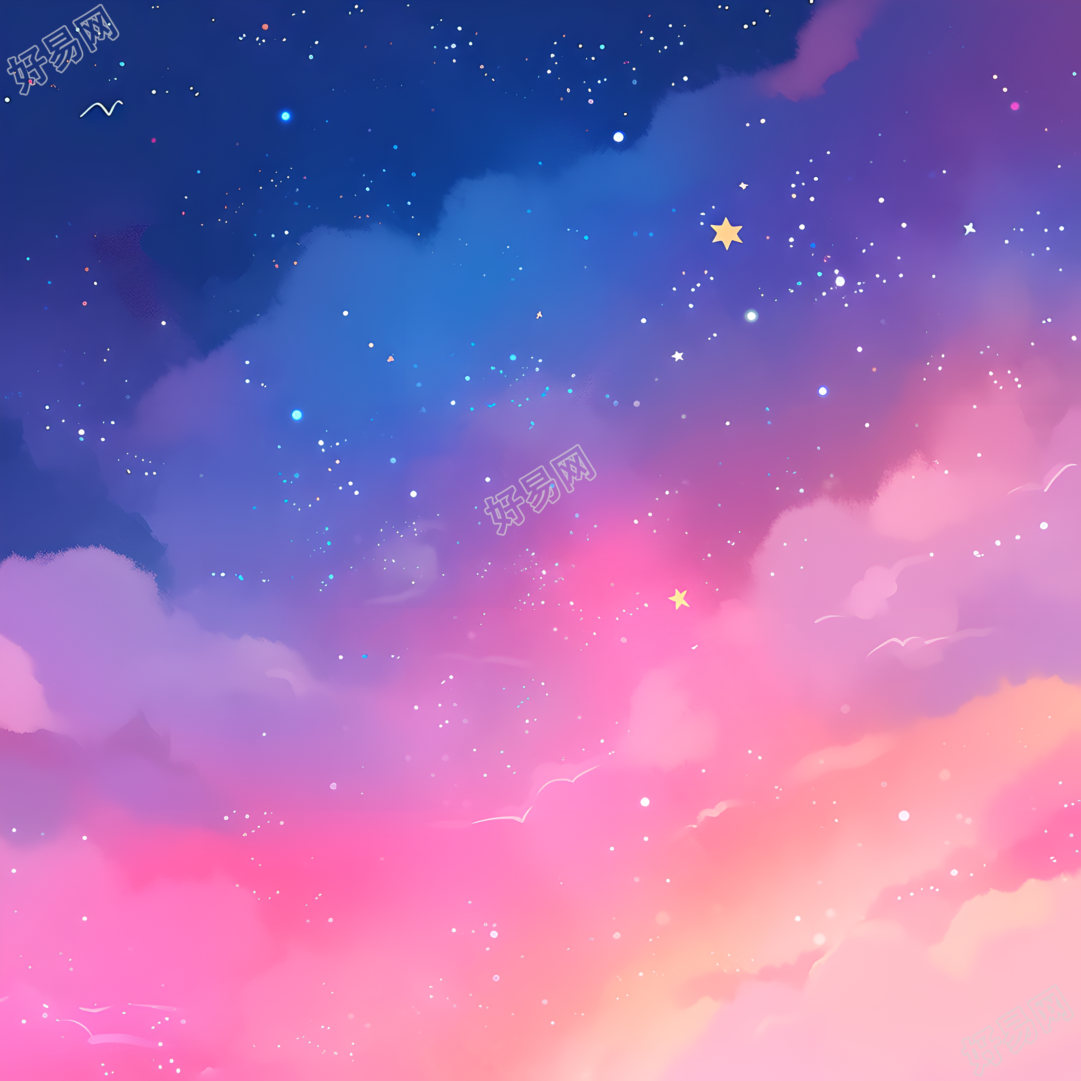 星空背景创意设计图形素材