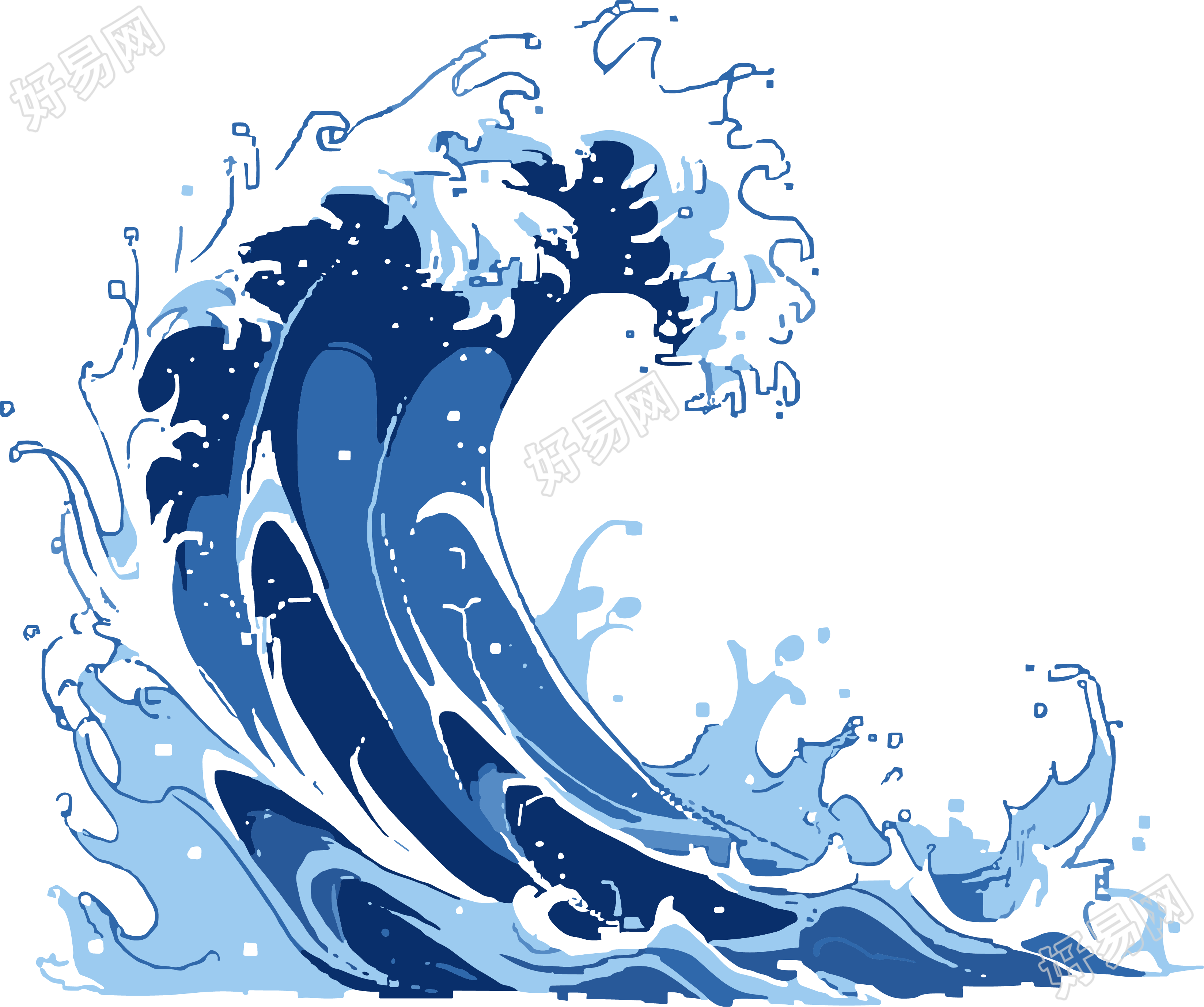 水花可商用插图