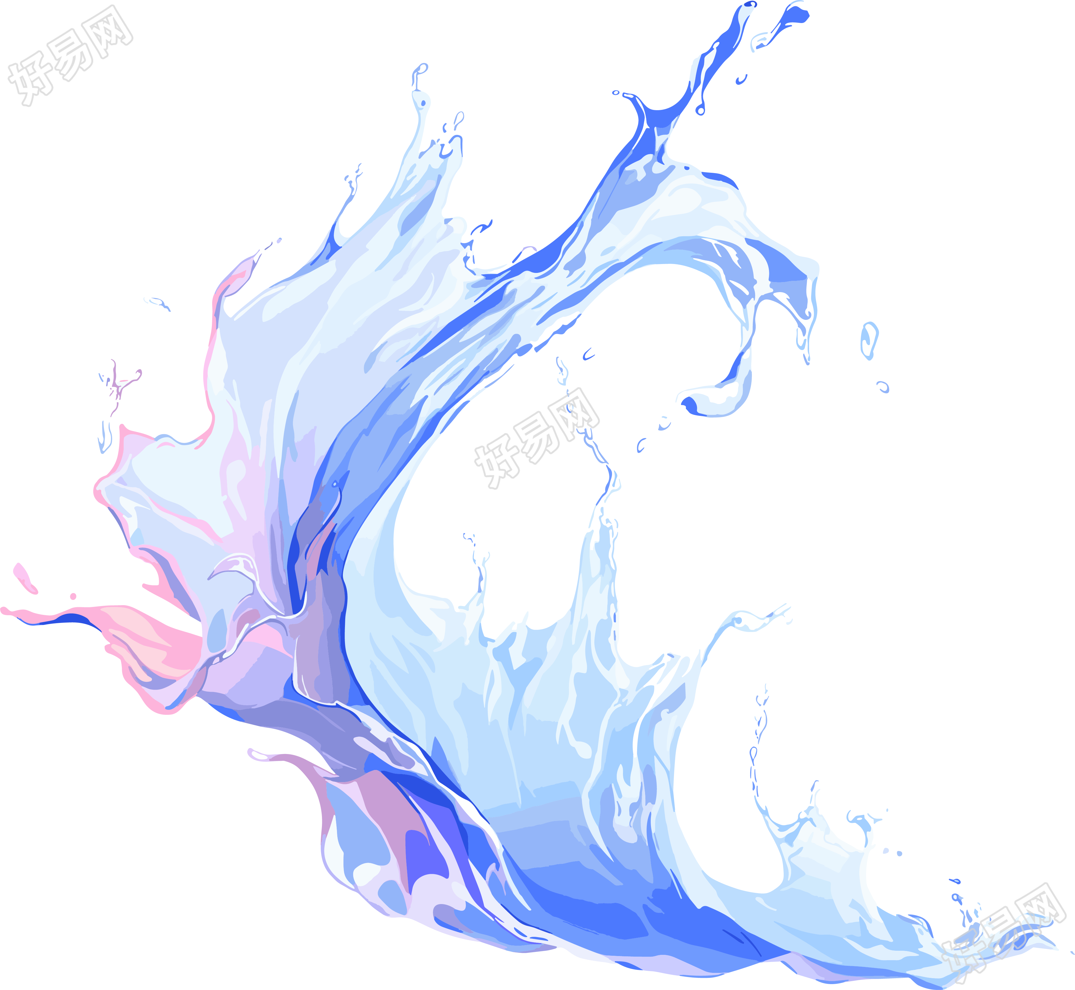 水花图形素材