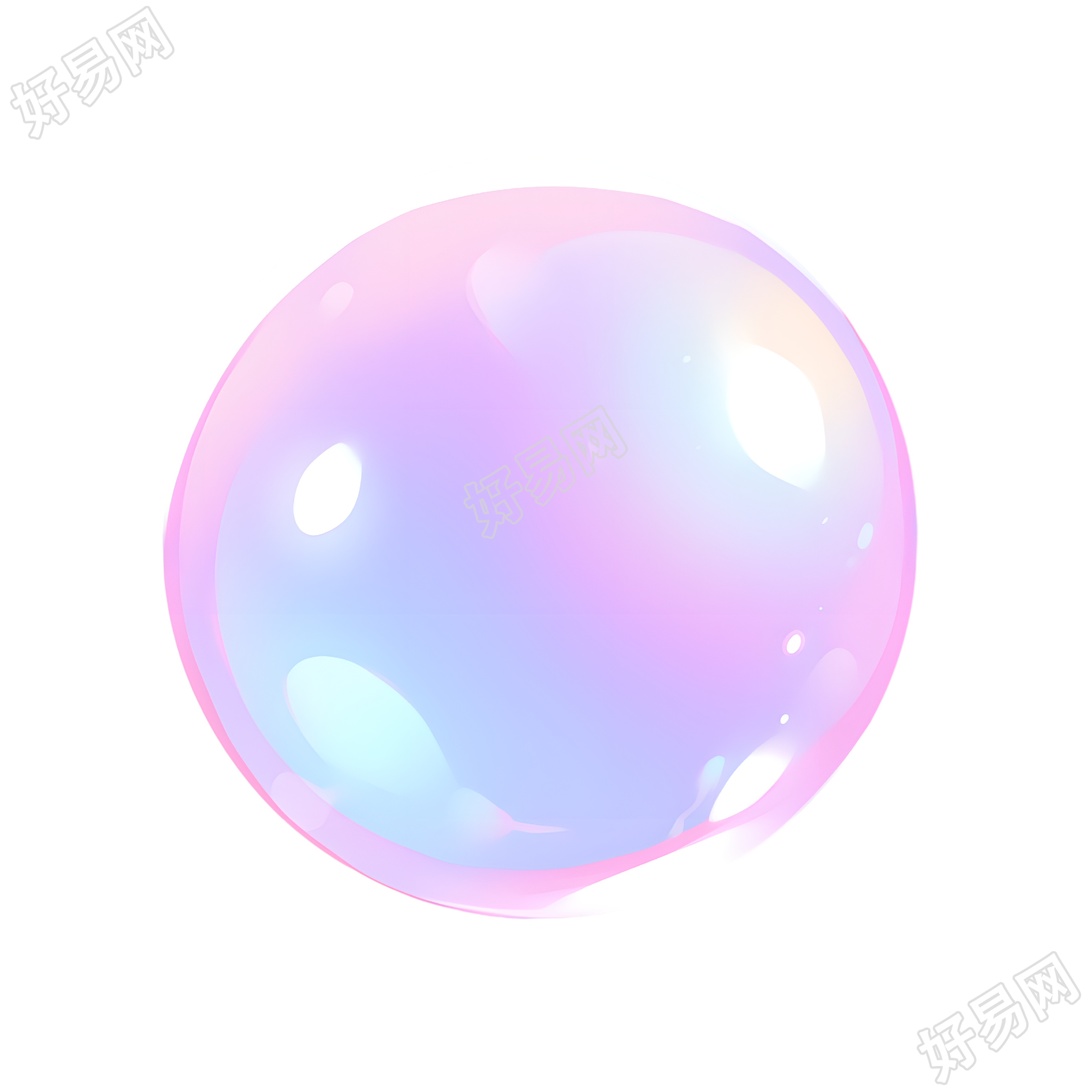 泡泡简洁插画