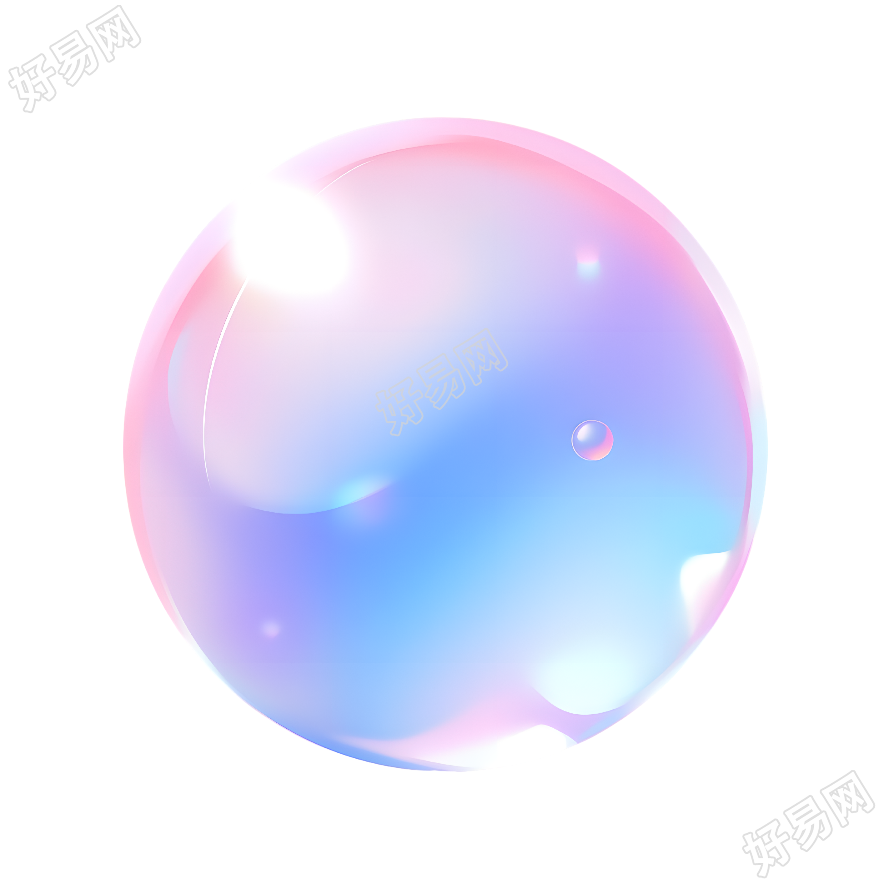 泡泡插图设计素材