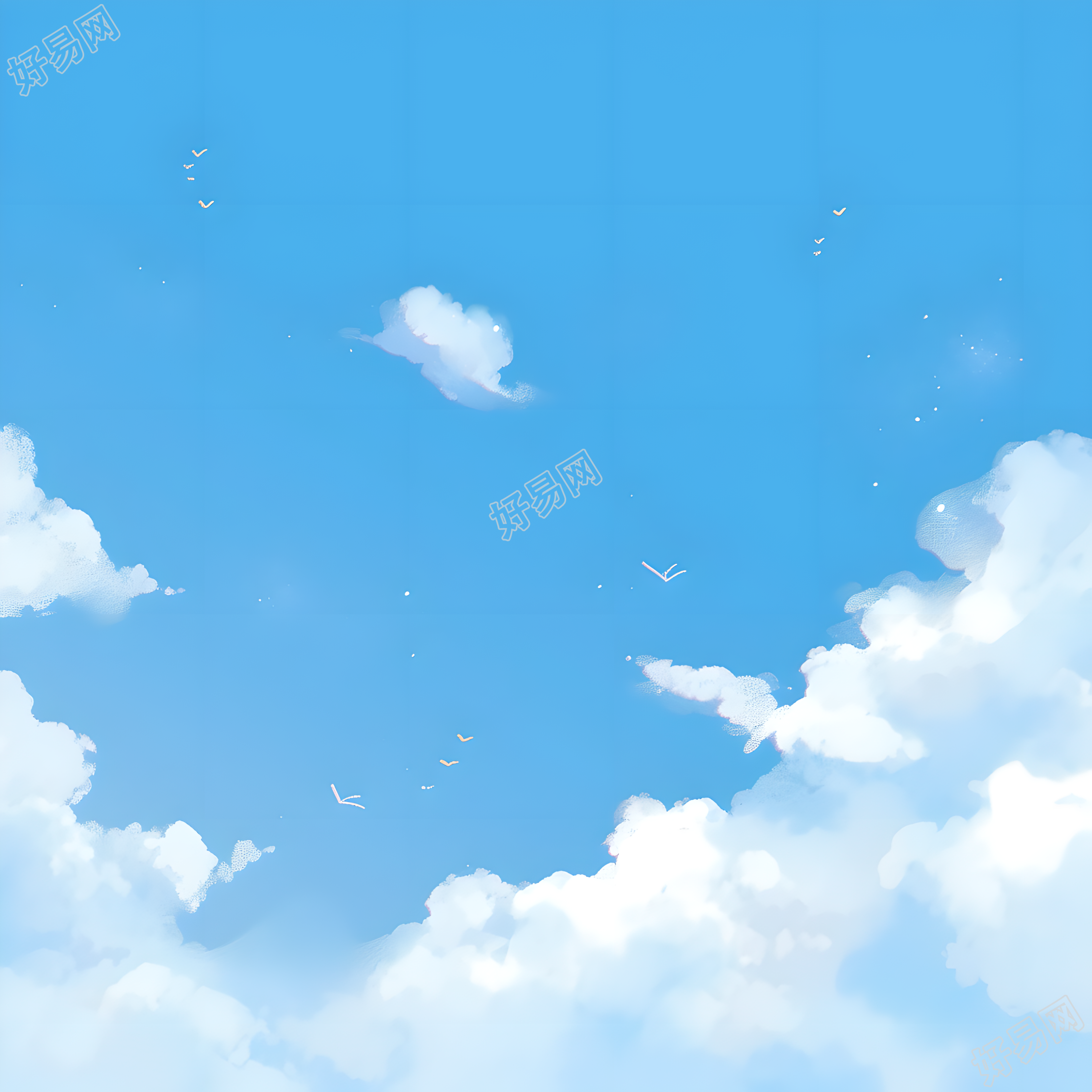 蓝天背景PNG插图