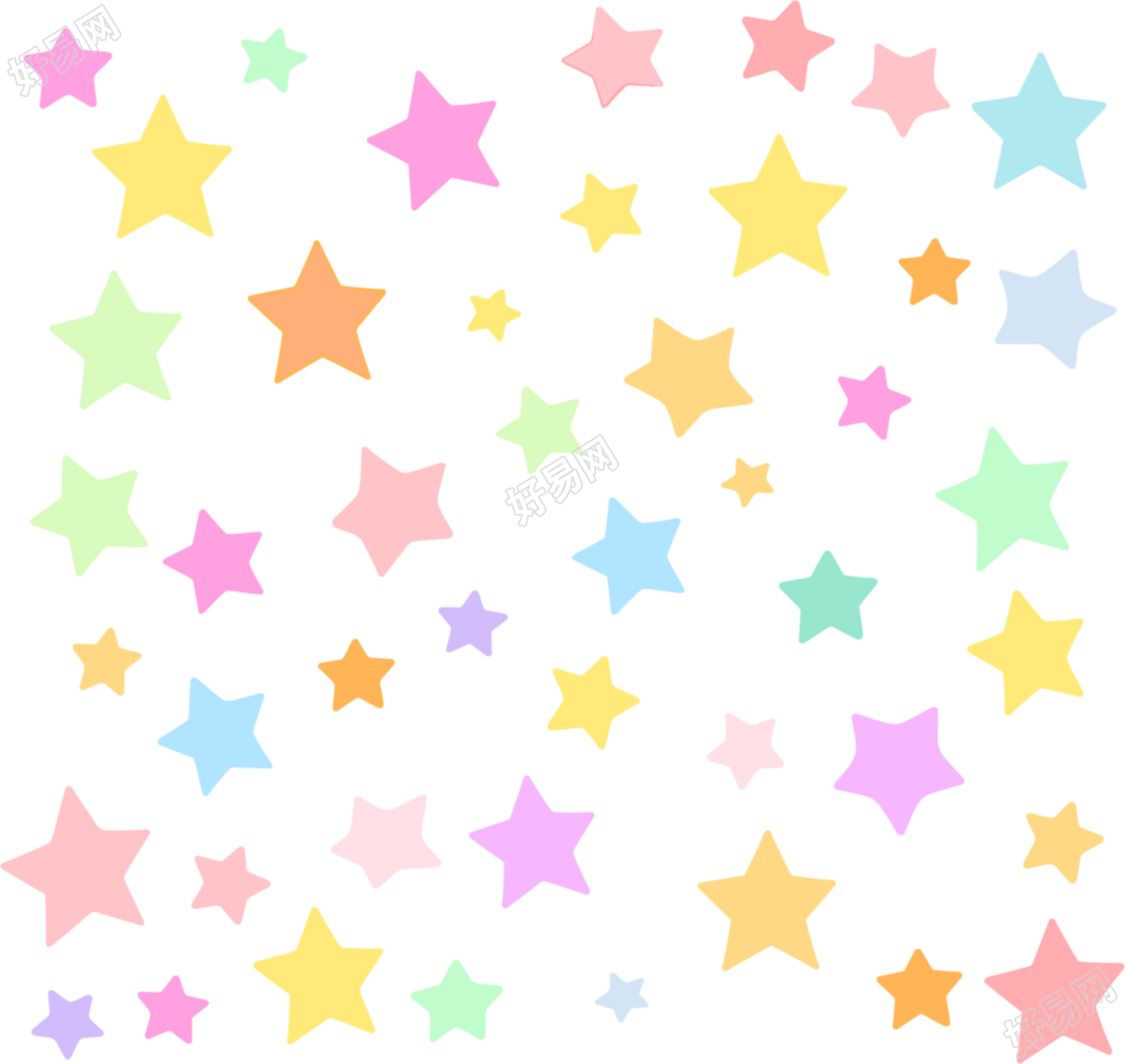 星星背景简单插图