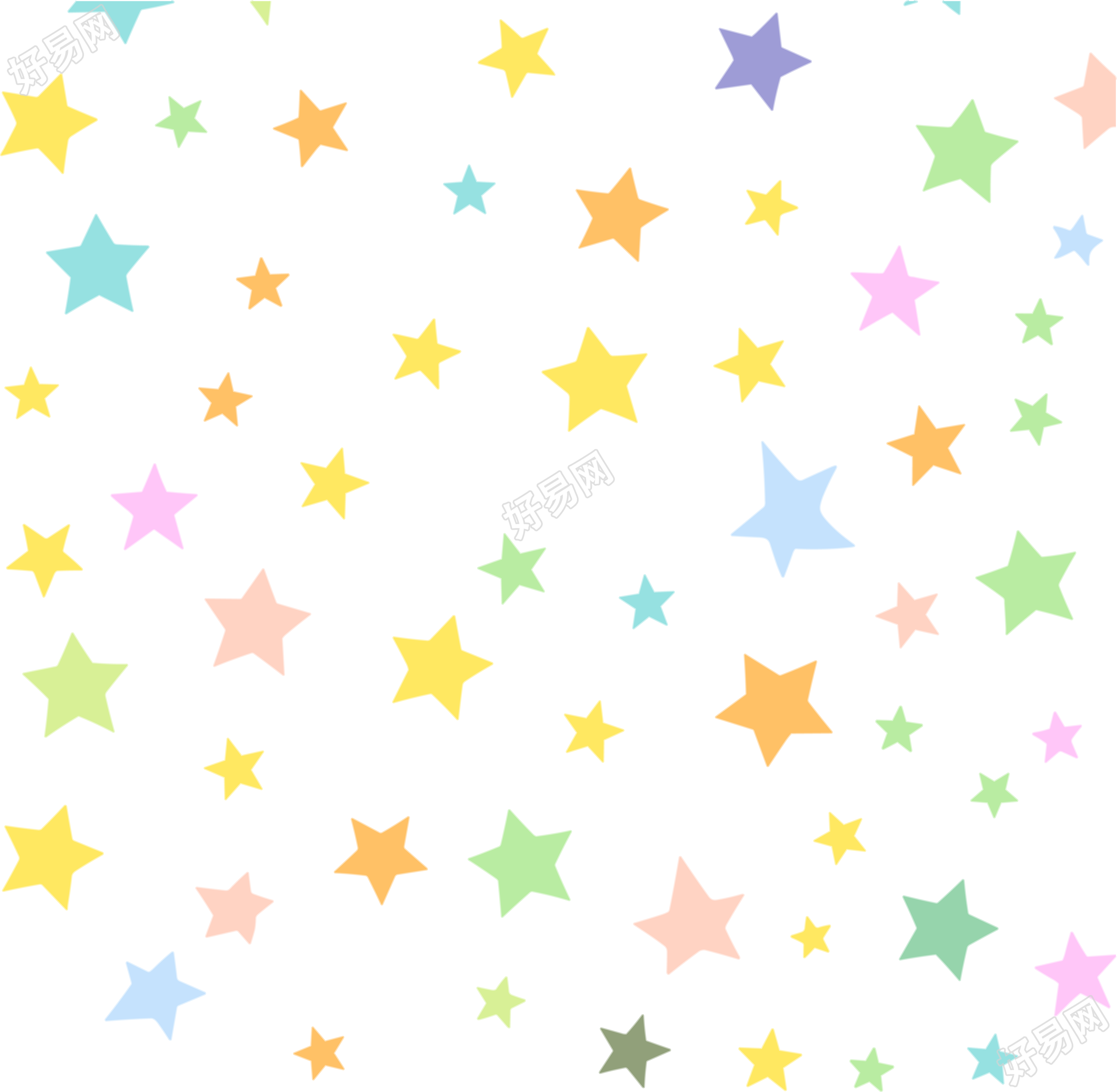 星星背景矢量图素材