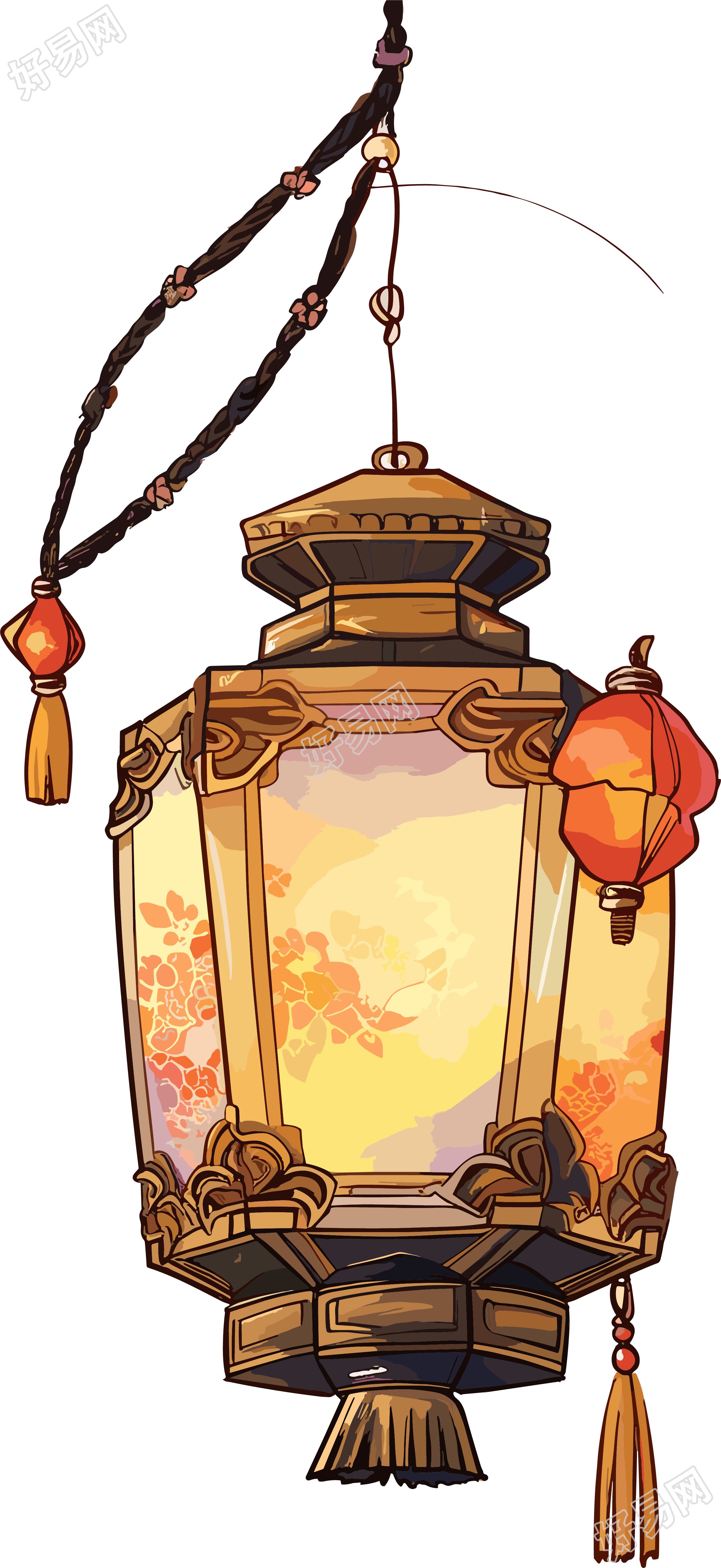 中式灯笼商业设计插图