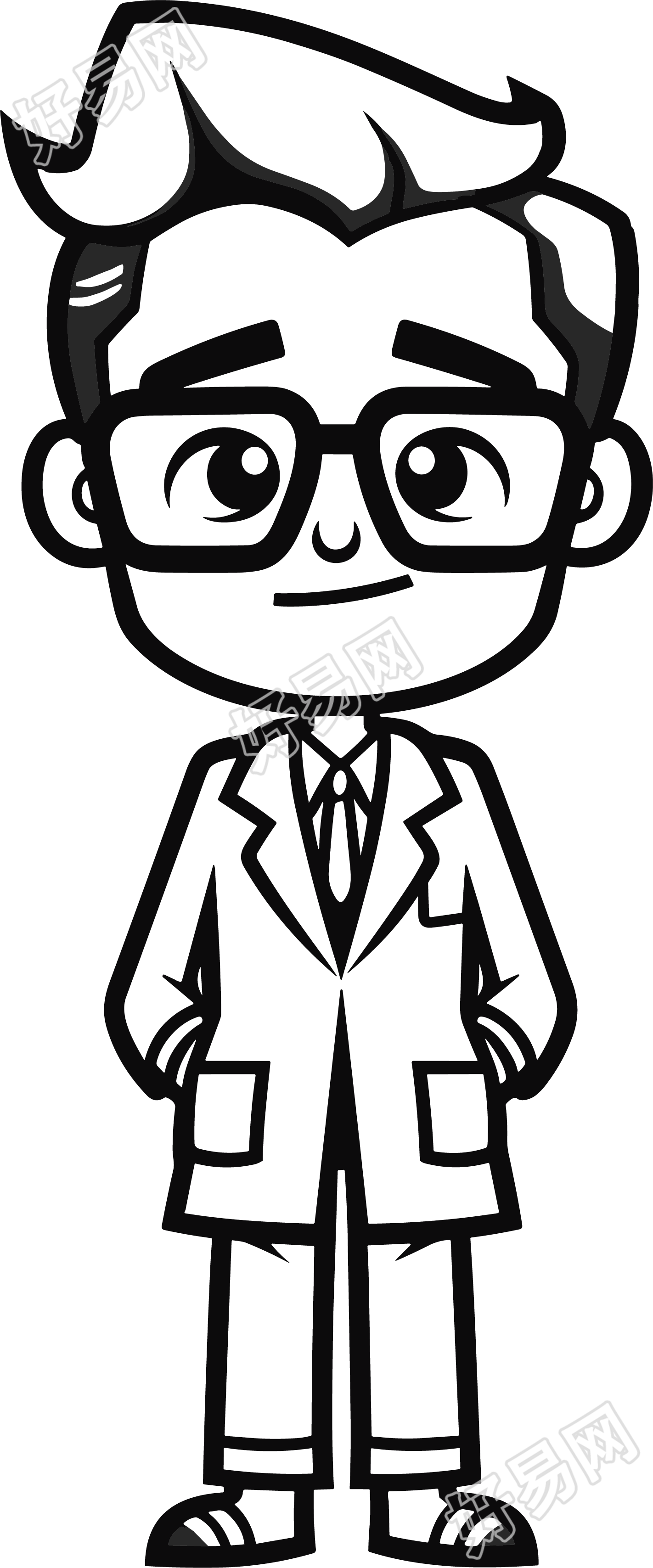 医生的简笔画