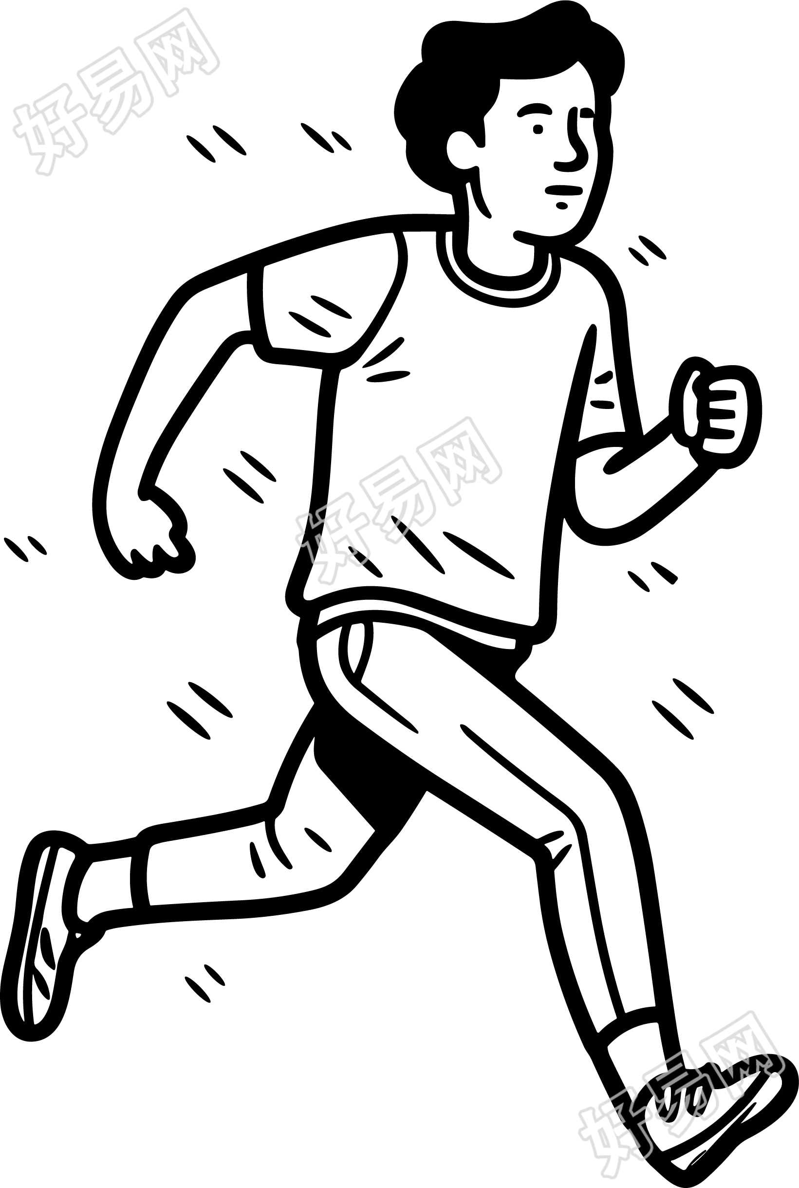 体育运动简笔画