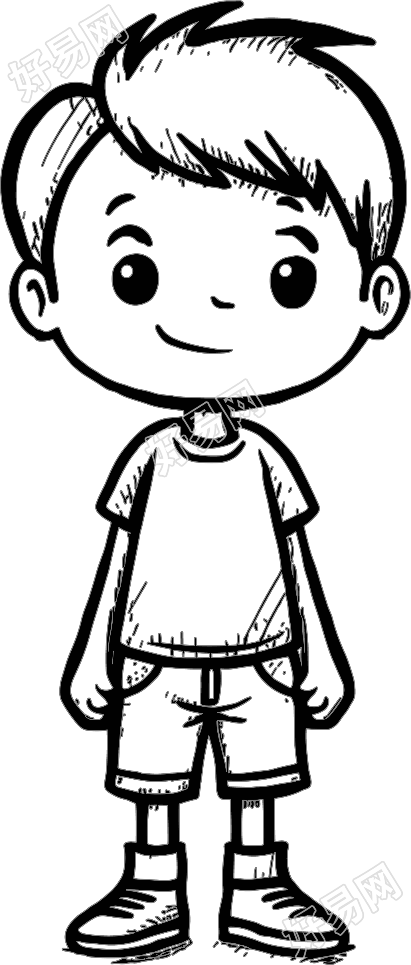 简笔画小人