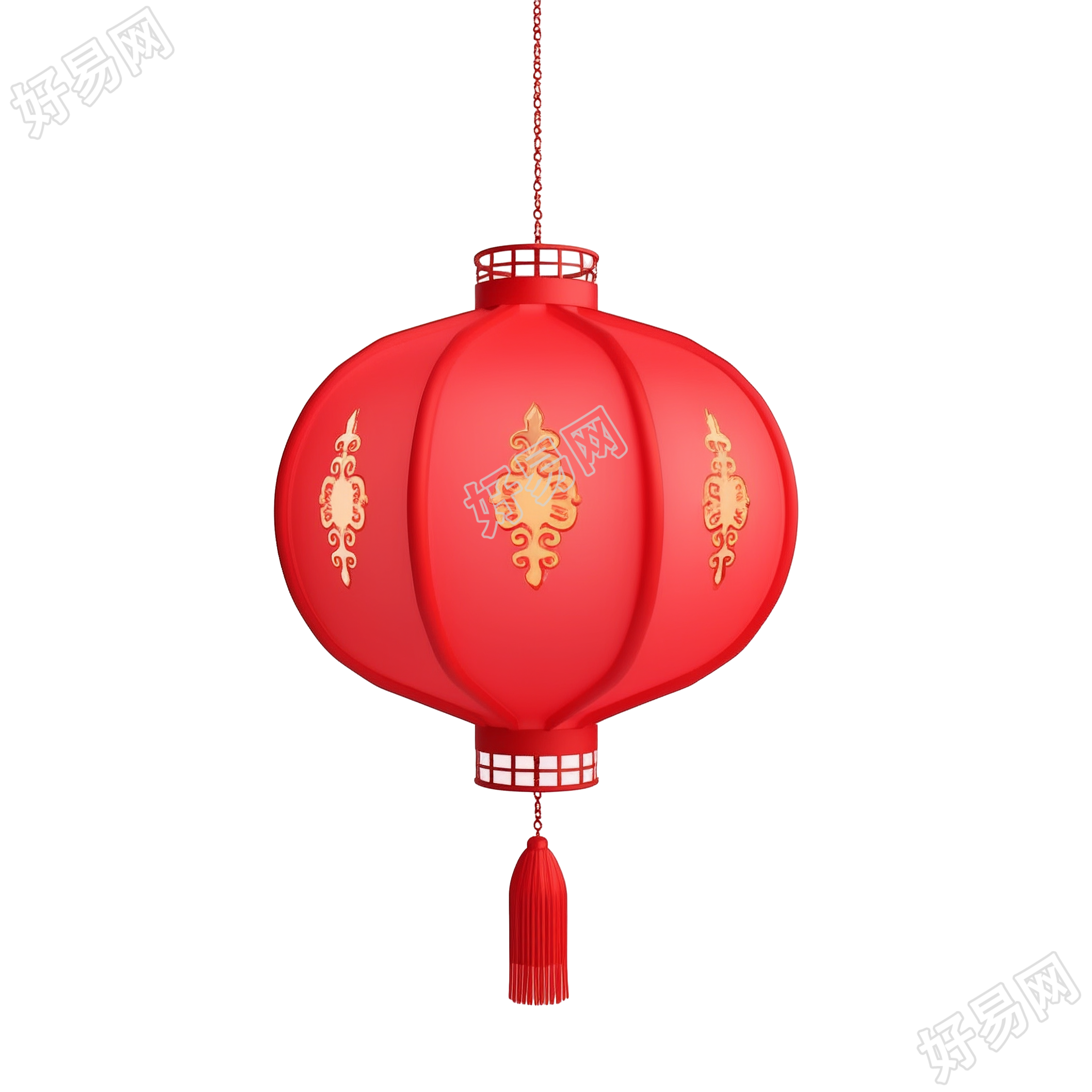 3D红灯笼设计元素